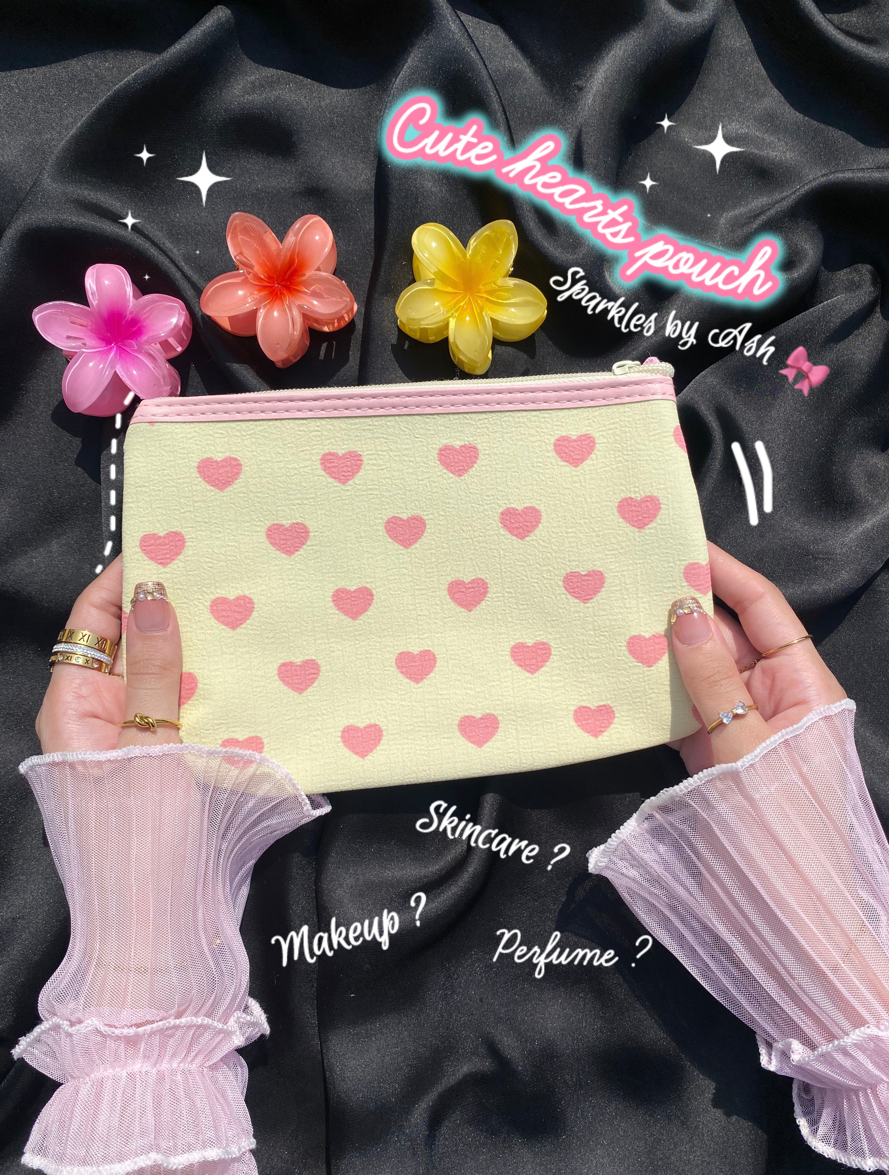 Cute hearts pouch 💕