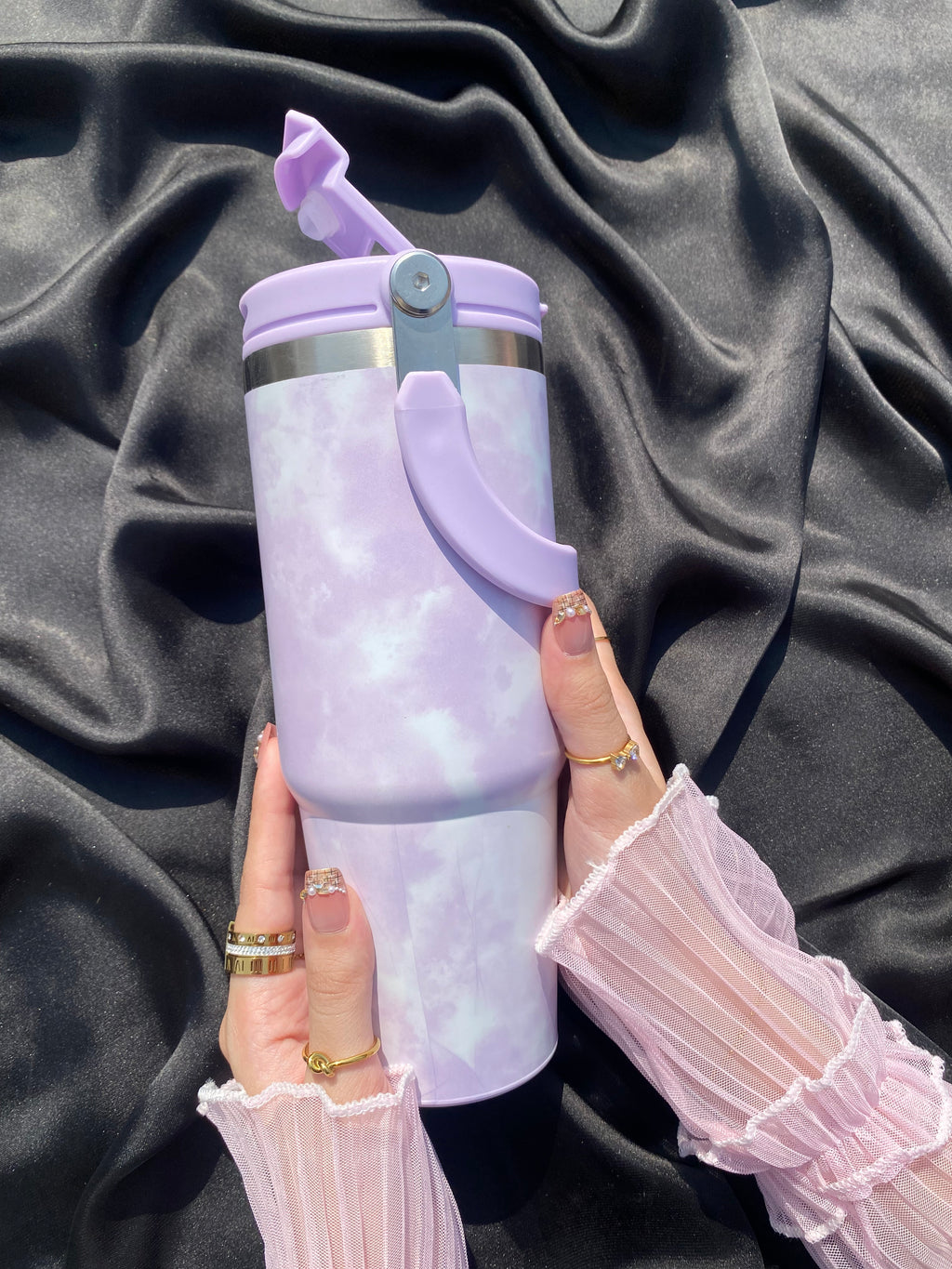 Marble affect sipper