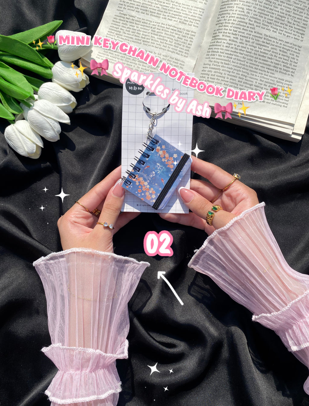 Mini keychain diary 💕