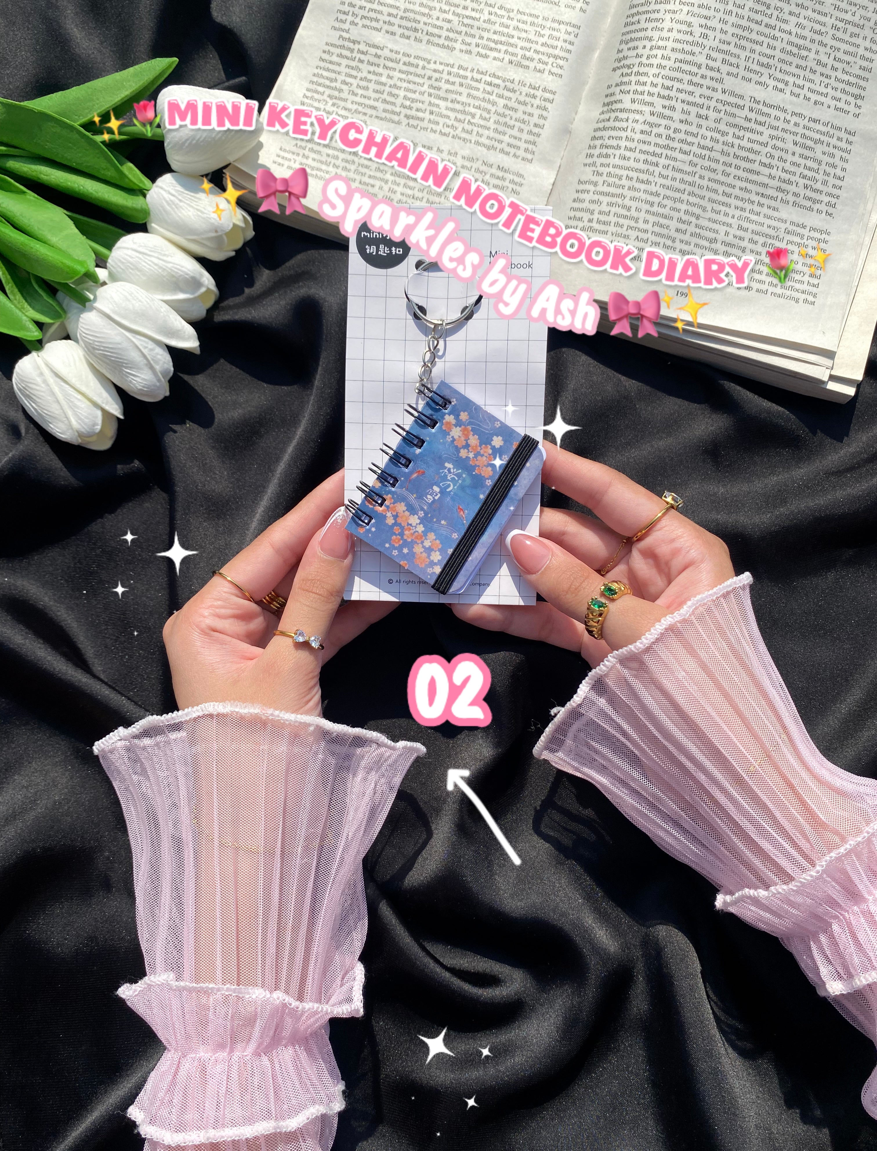 Mini keychain diary 💕