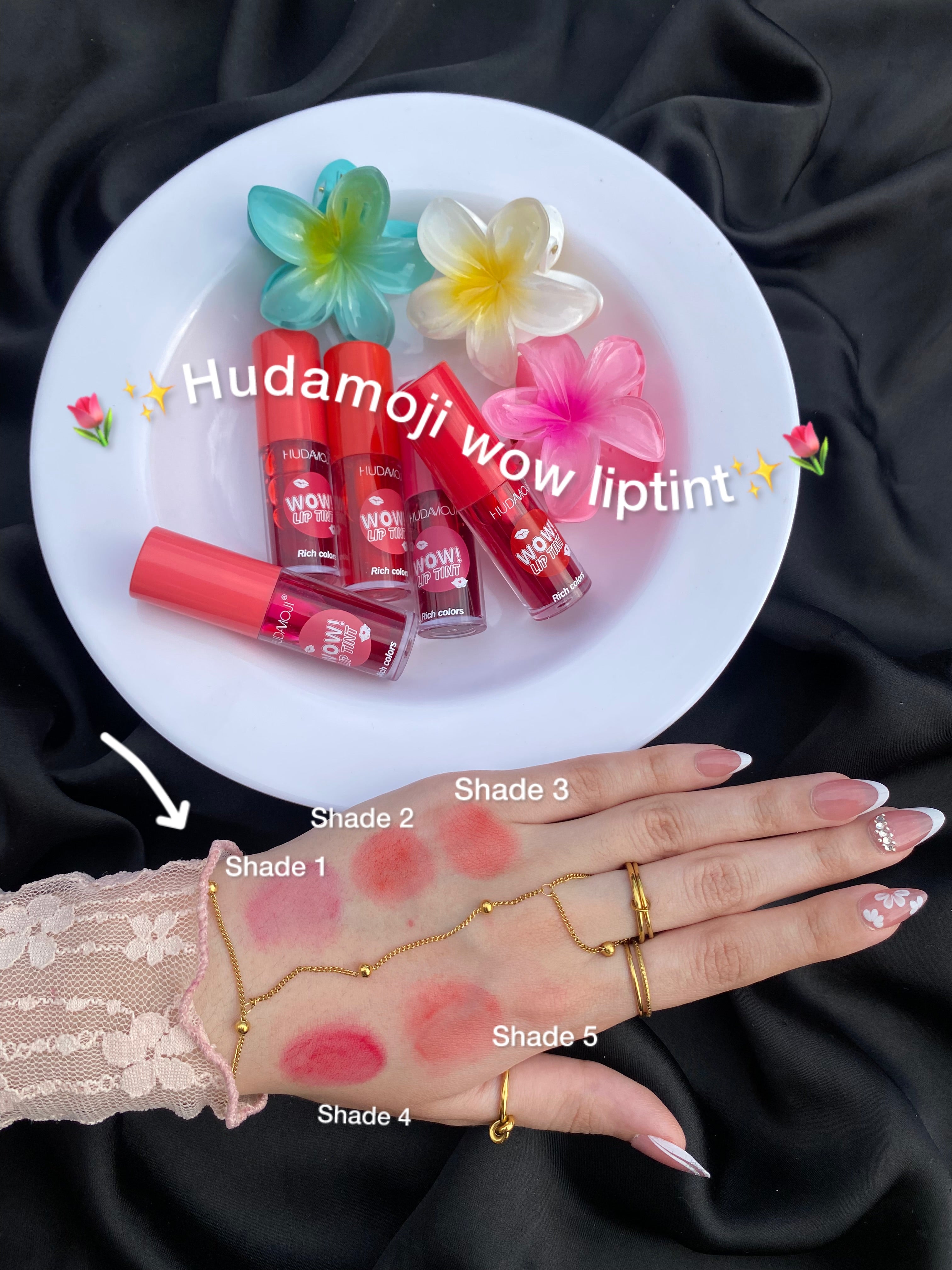 Hudamoji wow lip tint 🌷🌼