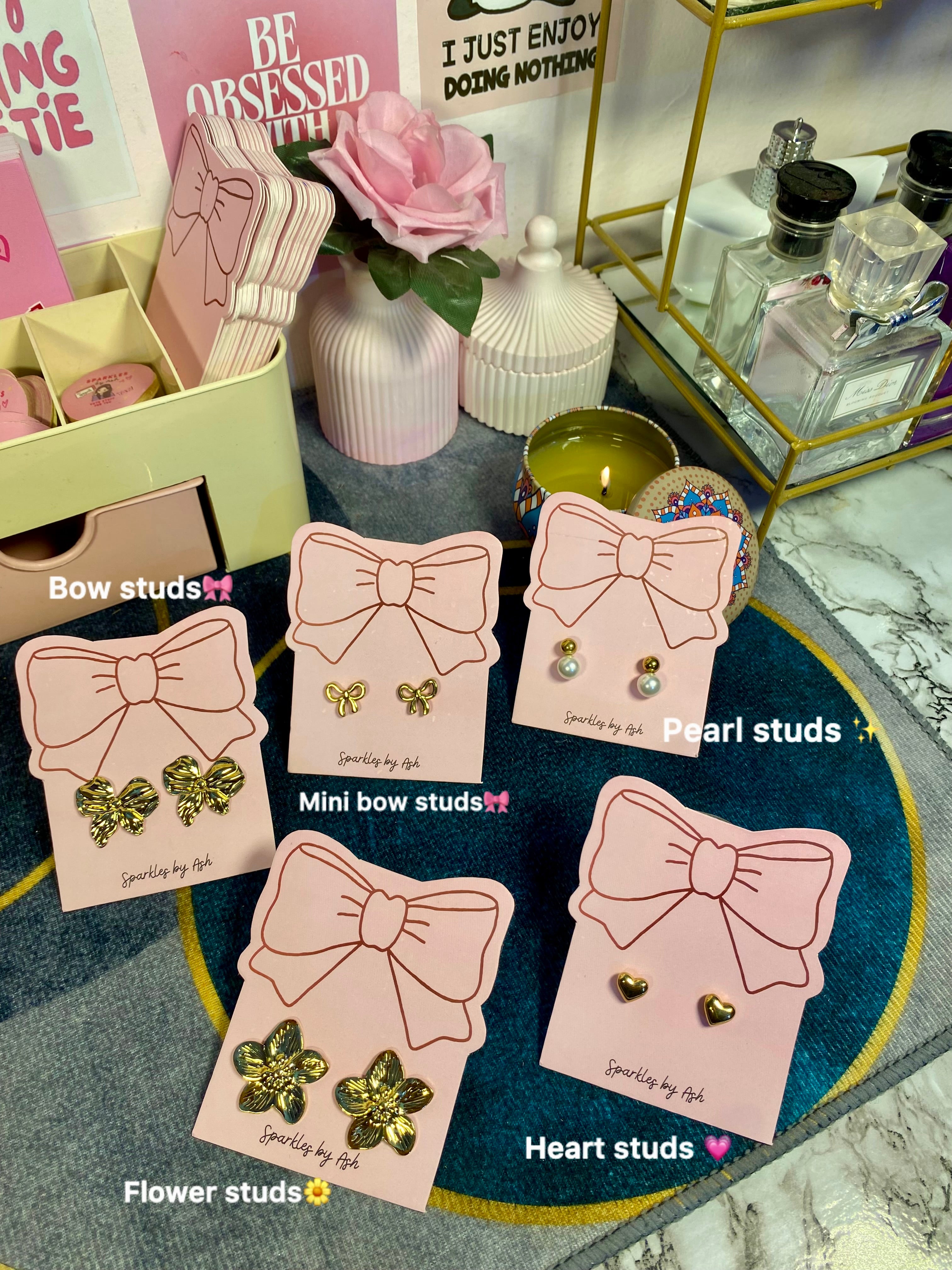 Stainless steel studs collection ✨