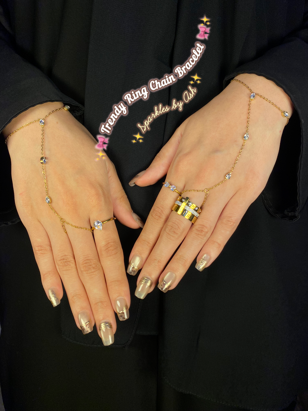 Ring chain bracelet 🌷