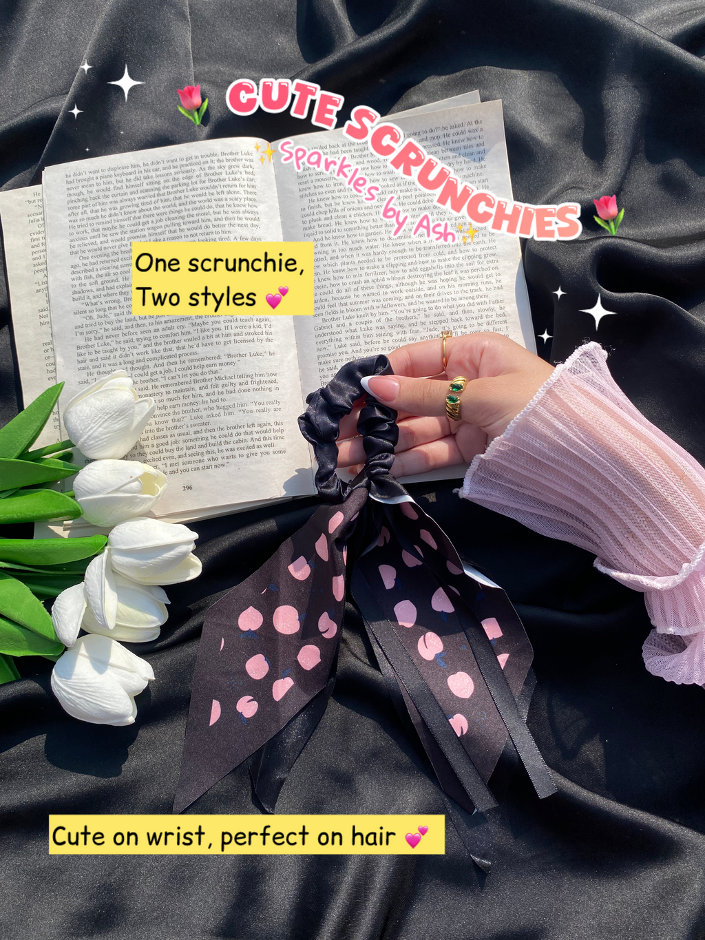 Pinteresty hair n wrist scrunchies💕