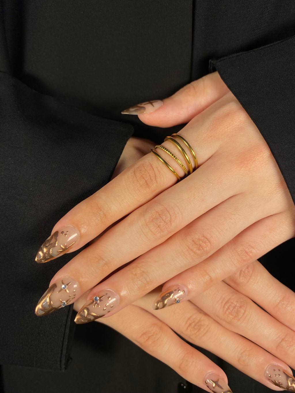 4 in 1 stainless steel ring 🎀