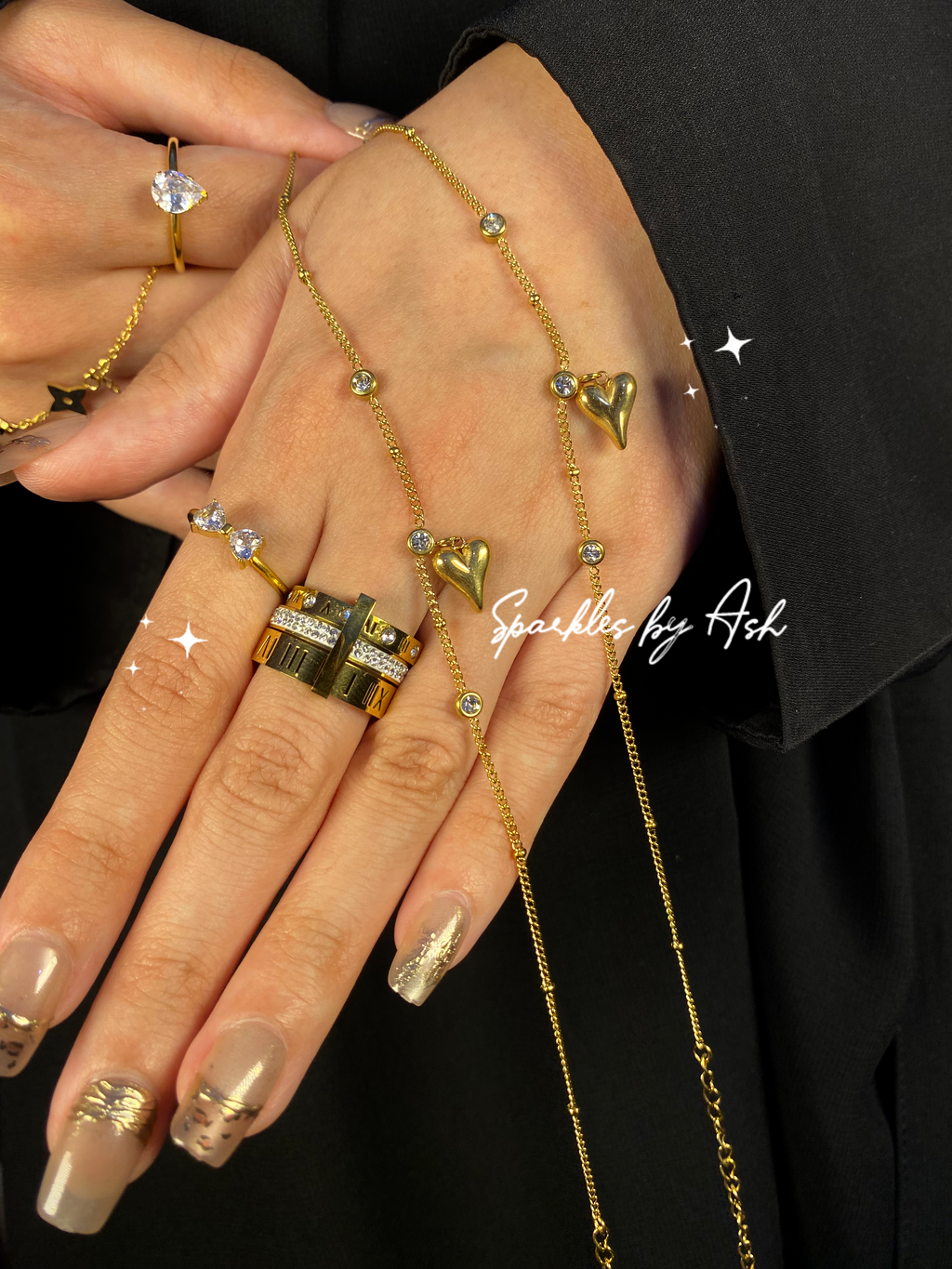 Heart and pearl anklet 💖