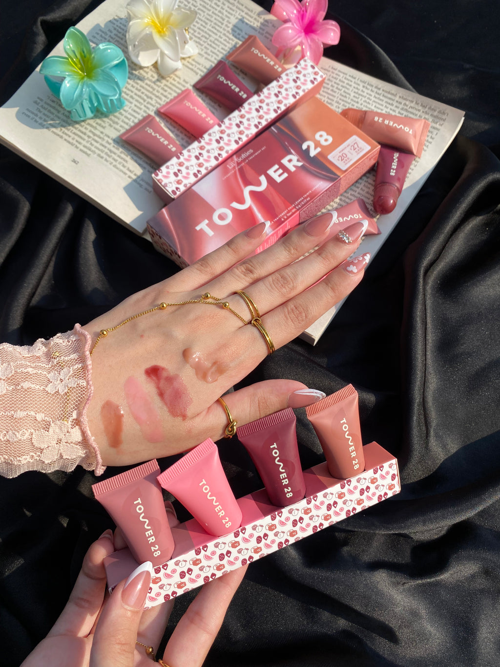 Tower 28 lil softies tinted lip treatment set ( set of 4 minis ) 🎀