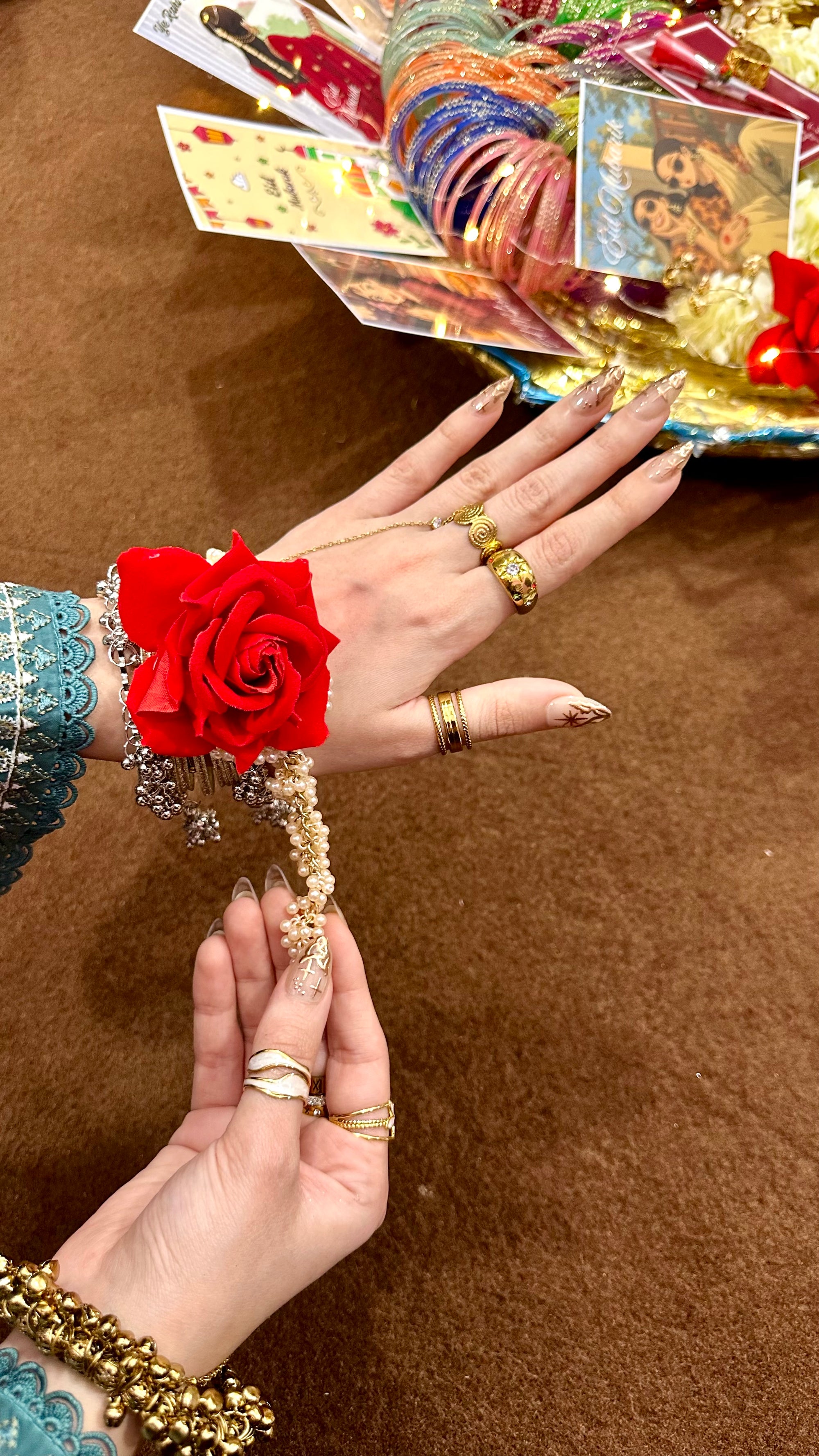 Red Gajra Bracelet 🌹
