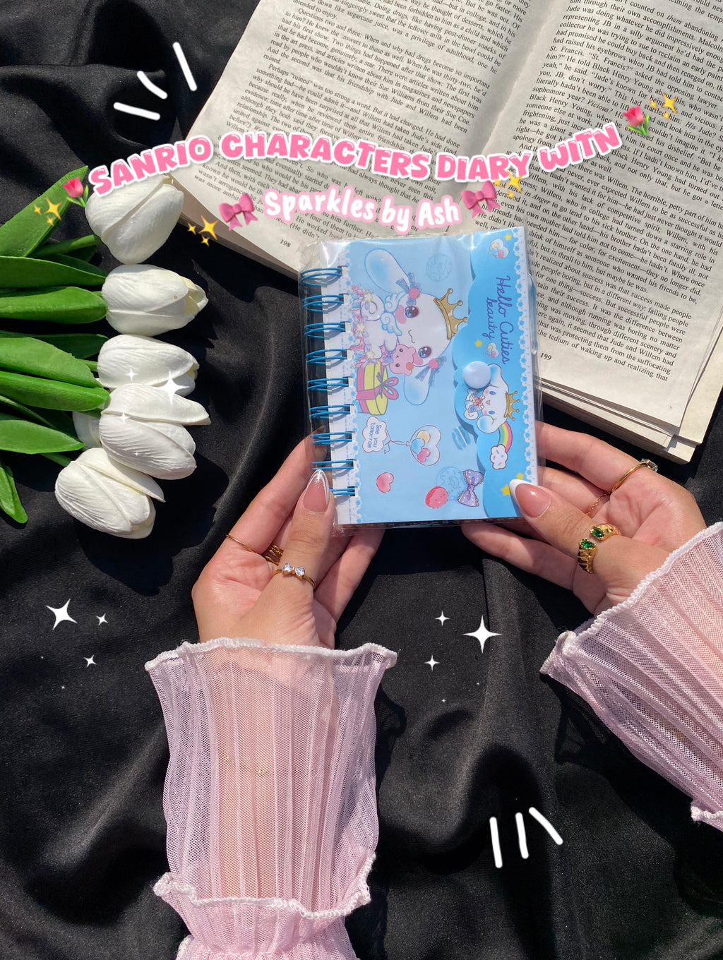 Sanrio theme envelope diary with pen 💕