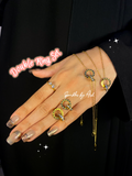 Trendy Double ring roman Set