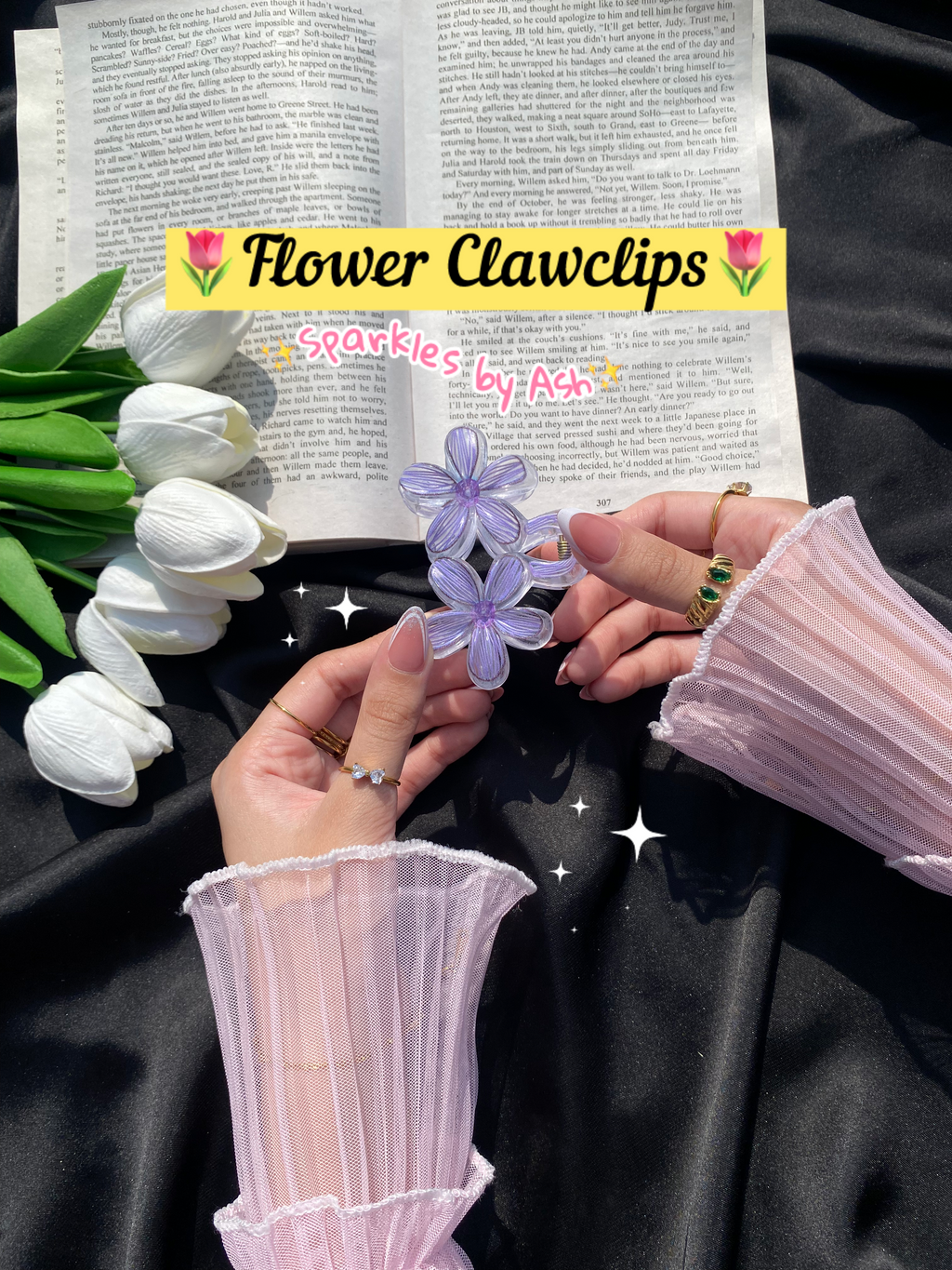 Flower clawclips 🌷