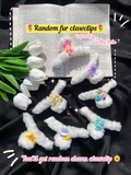 Cute white fur claw clips 💕