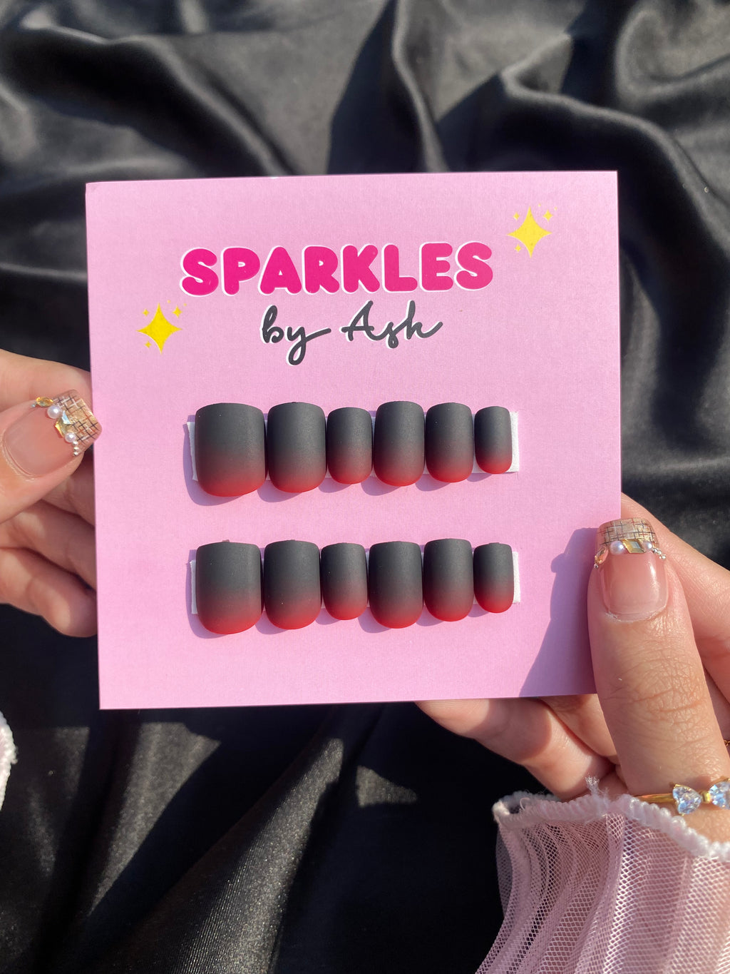 ❤️midnight flame nail set - free application kit