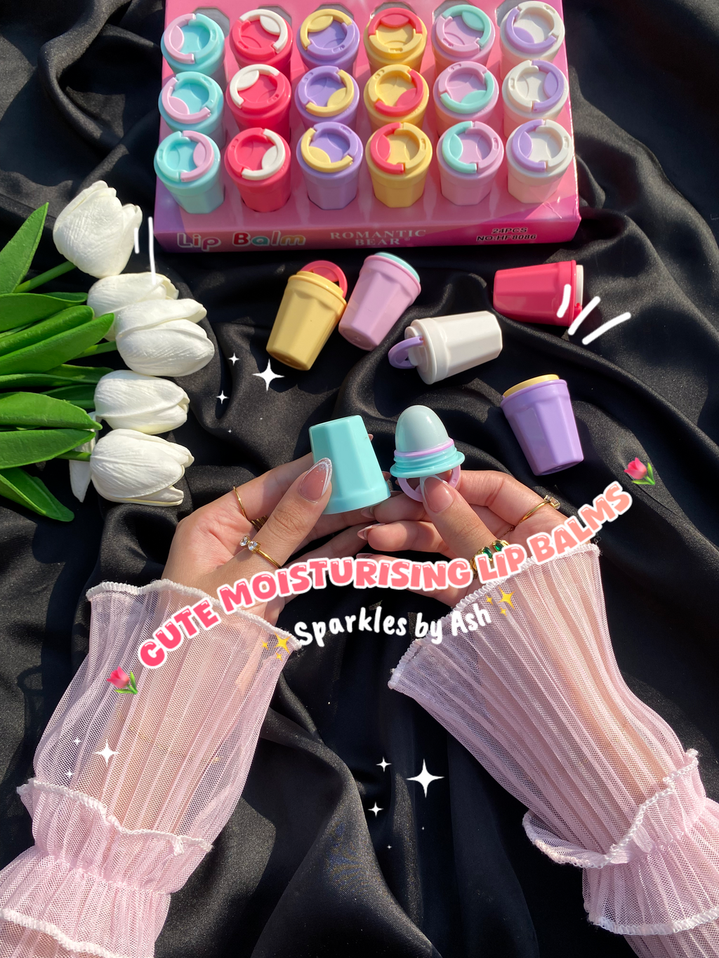 Romantic bear cute lip balms 💕