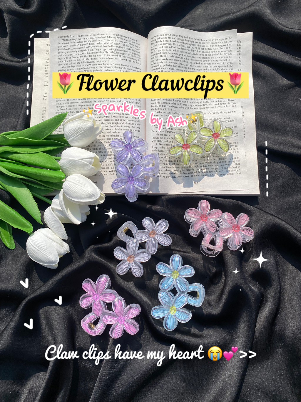 Flower clawclips 🌷