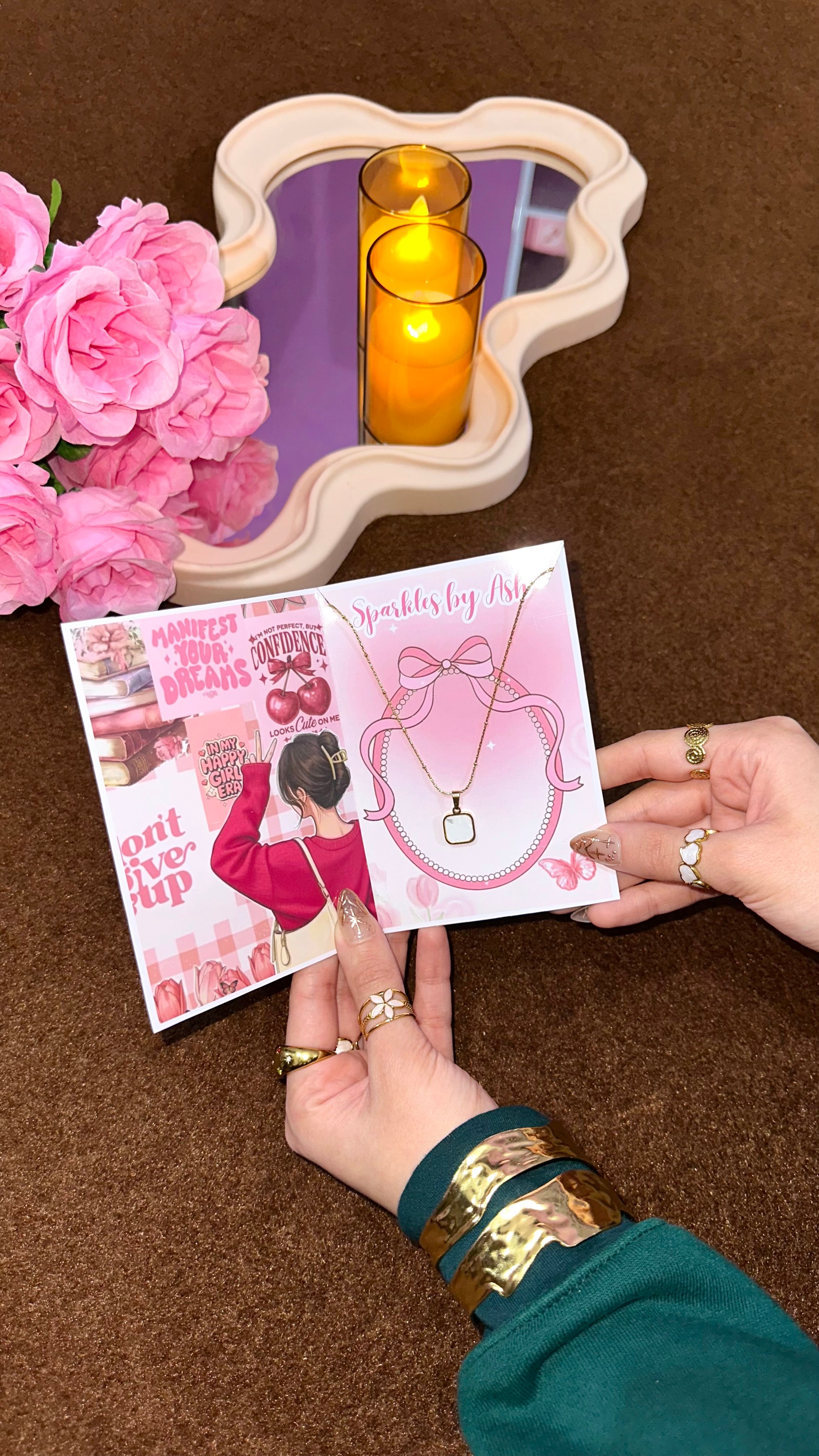 Unisex double sided necklace