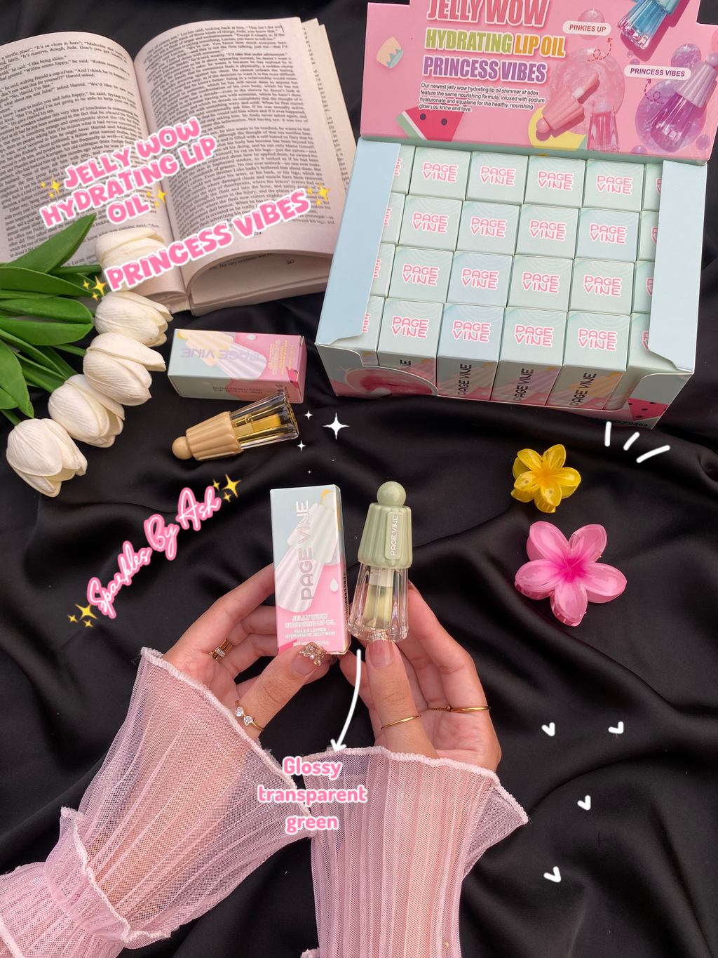 jelly wow hydrating lip oil 💕princess vibes💕