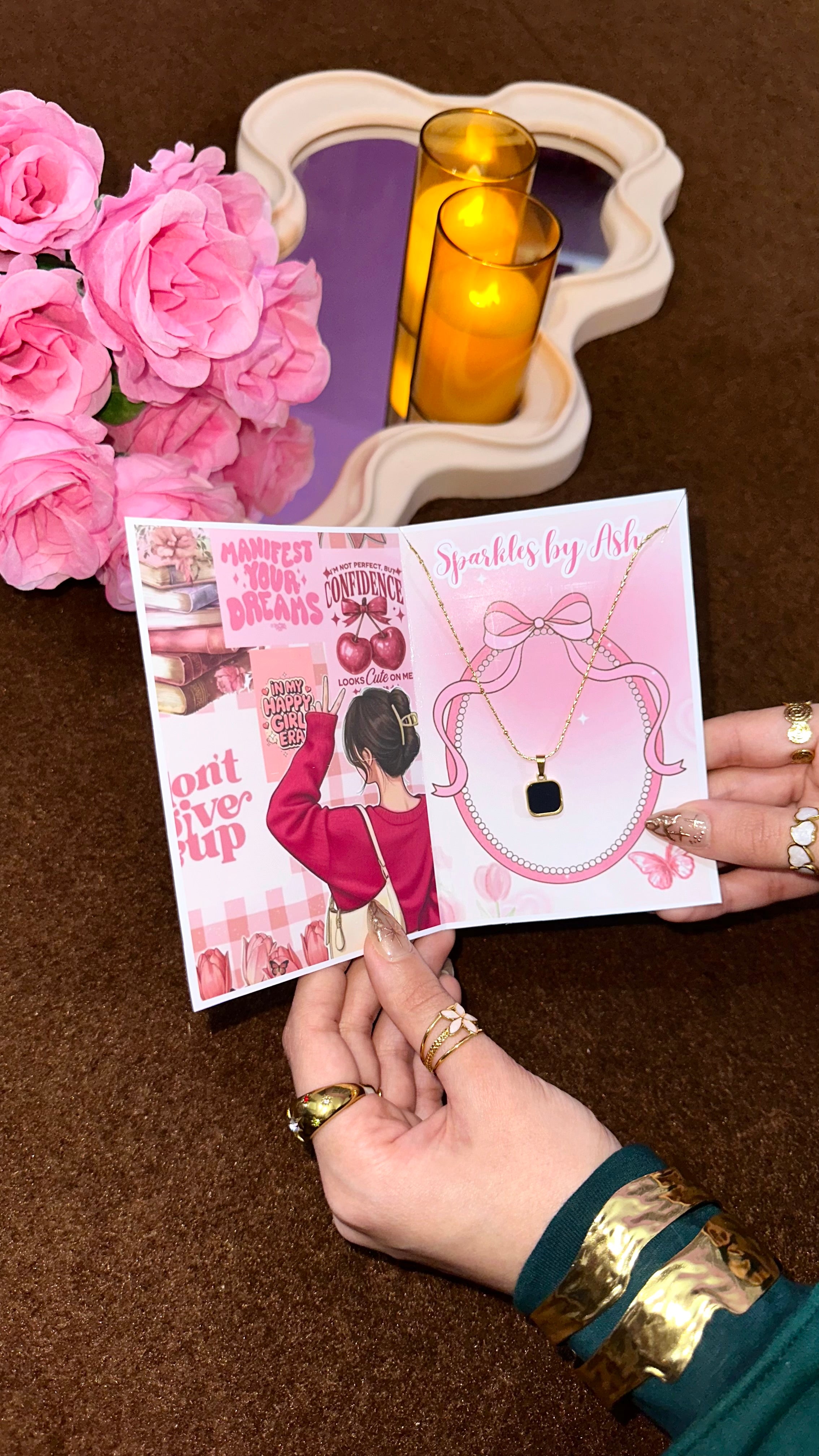 Unisex double sided necklace