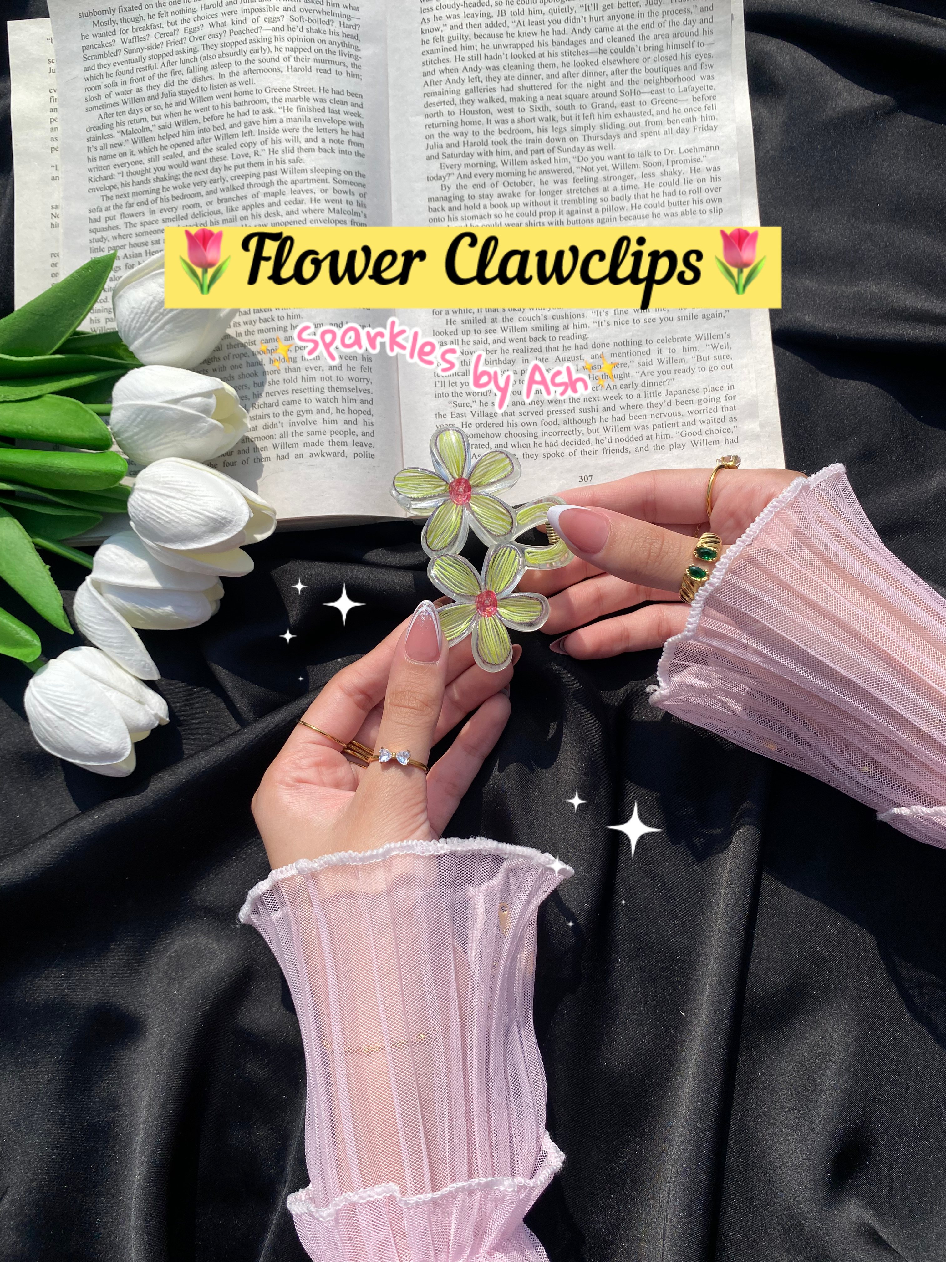 Flower clawclips 🌷