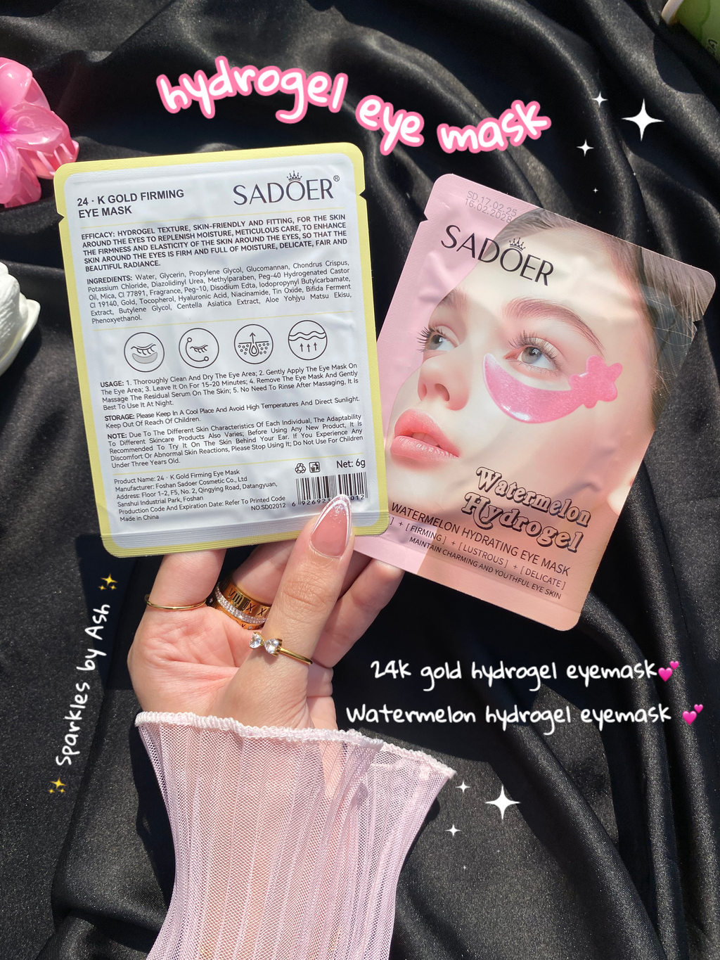 Sadoer Hydrogel hydrating Eye Mask 💕