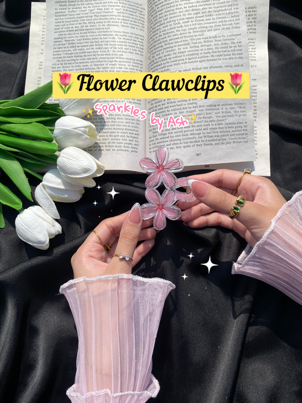 Flower clawclips 🌷
