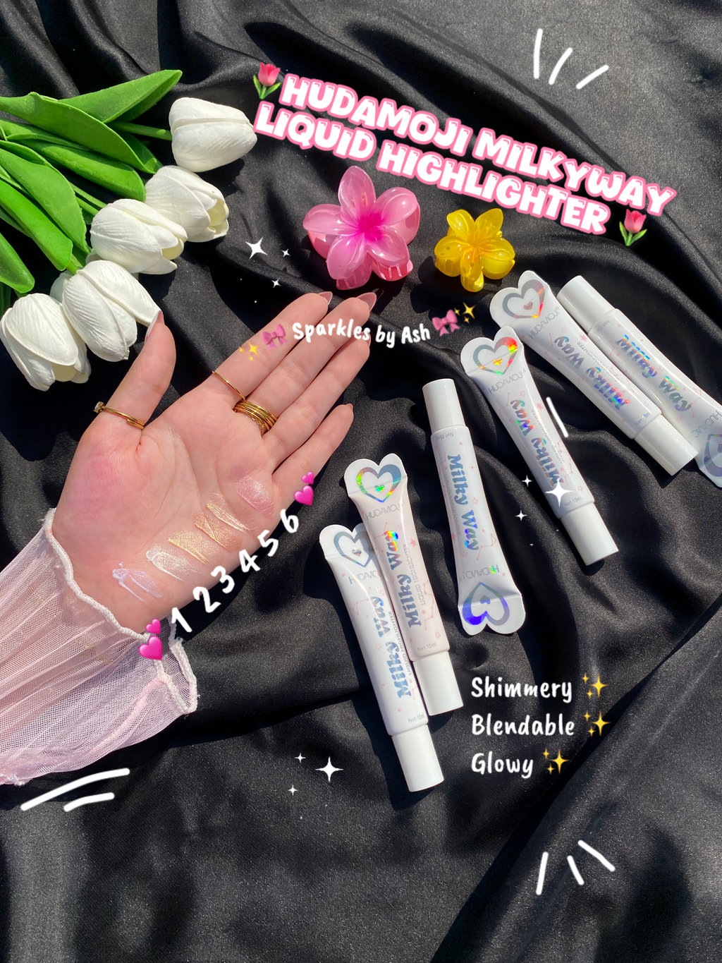 Hudamoji Milky Way liquid highlighters 💕