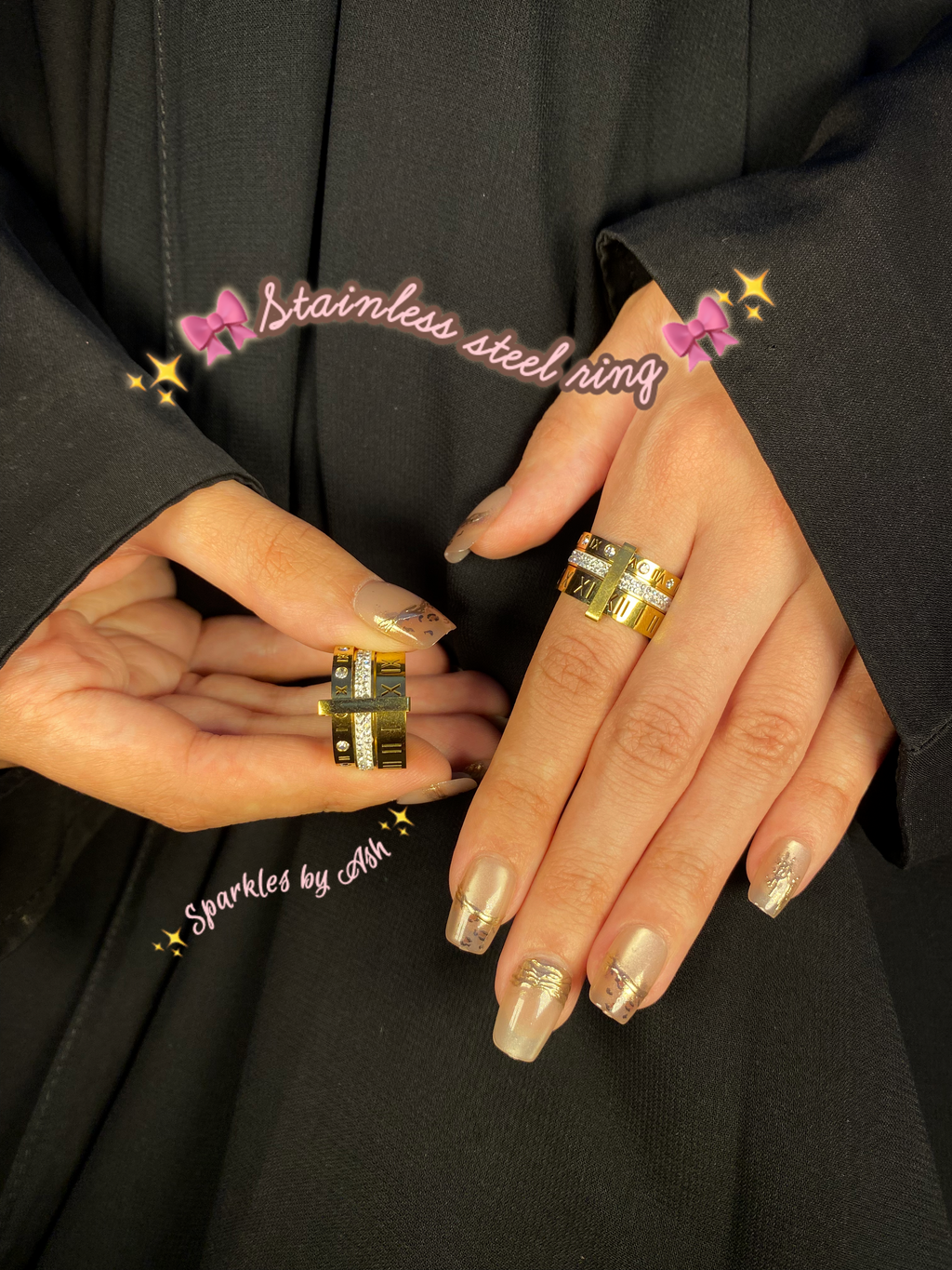 Stainless steel ring 💍🌷