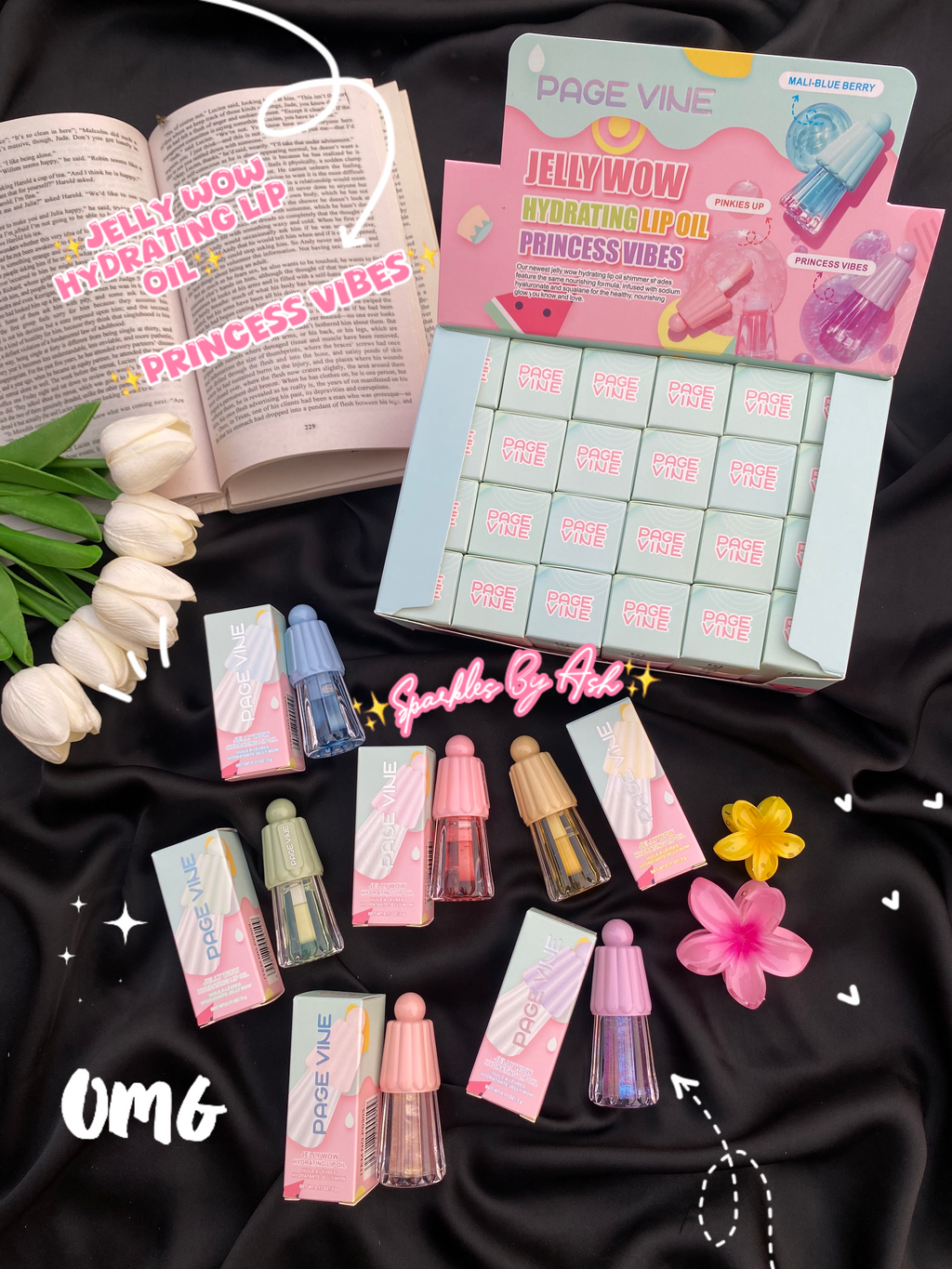 jelly wow hydrating lip oil 💕princess vibes💕