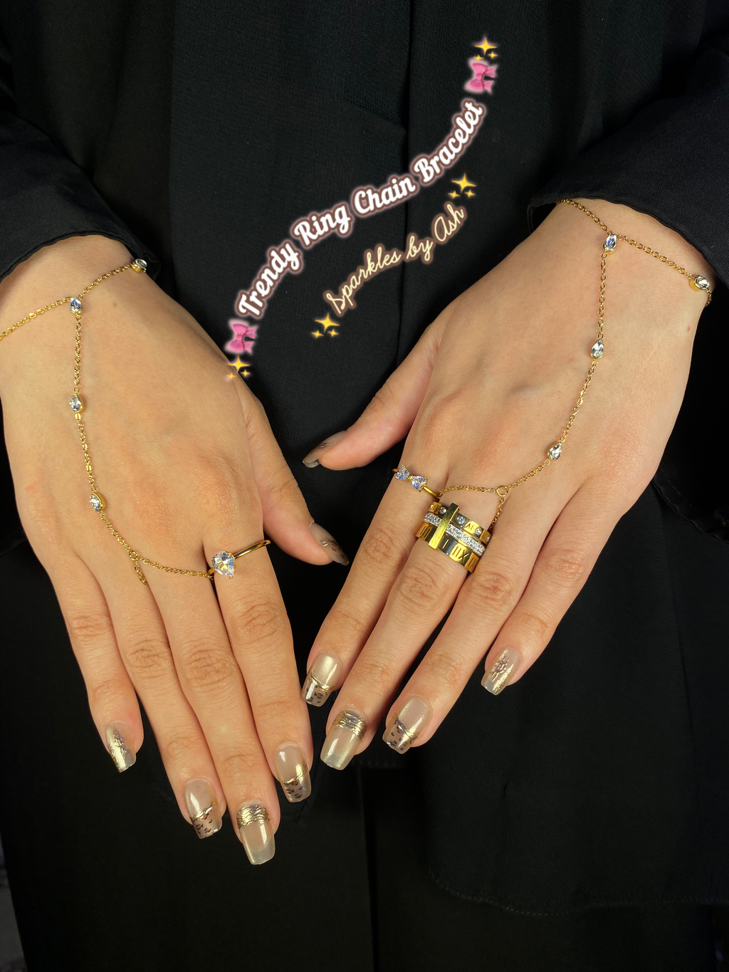 Ring chain bracelet 🌷