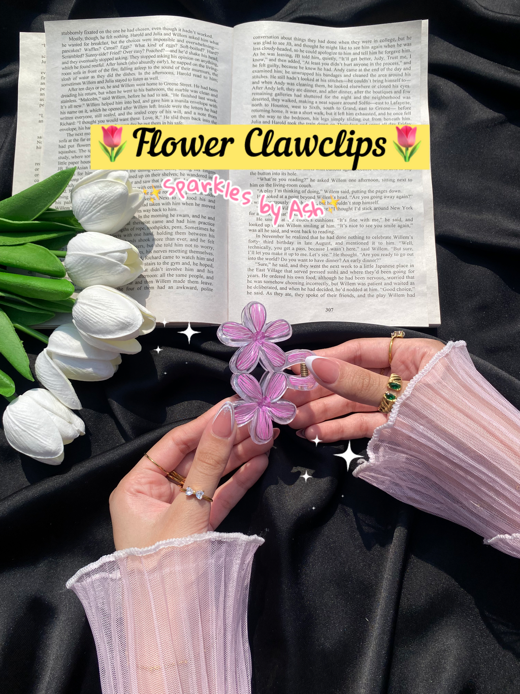 Flower clawclips 🌷