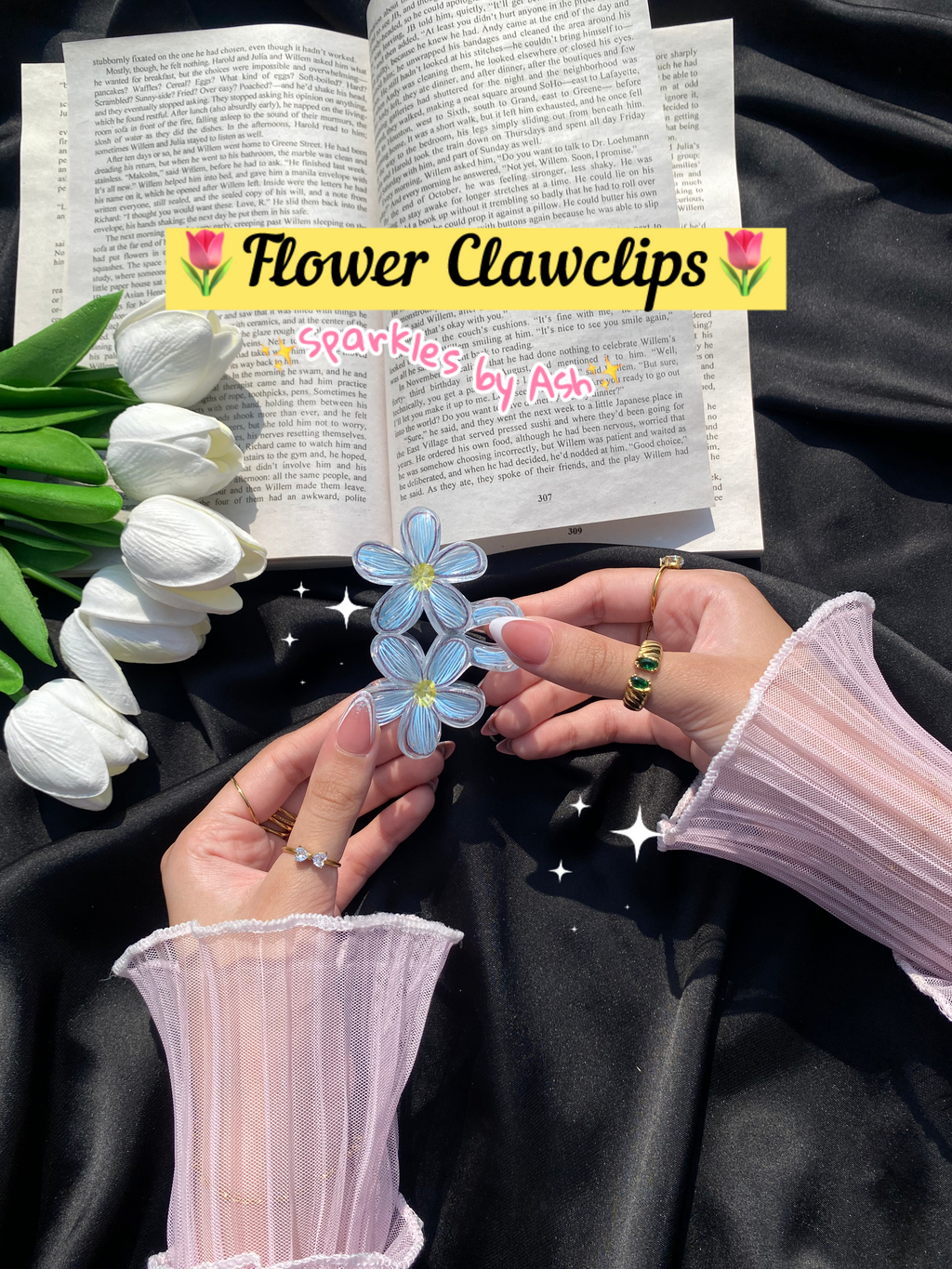 Flower clawclips 🌷