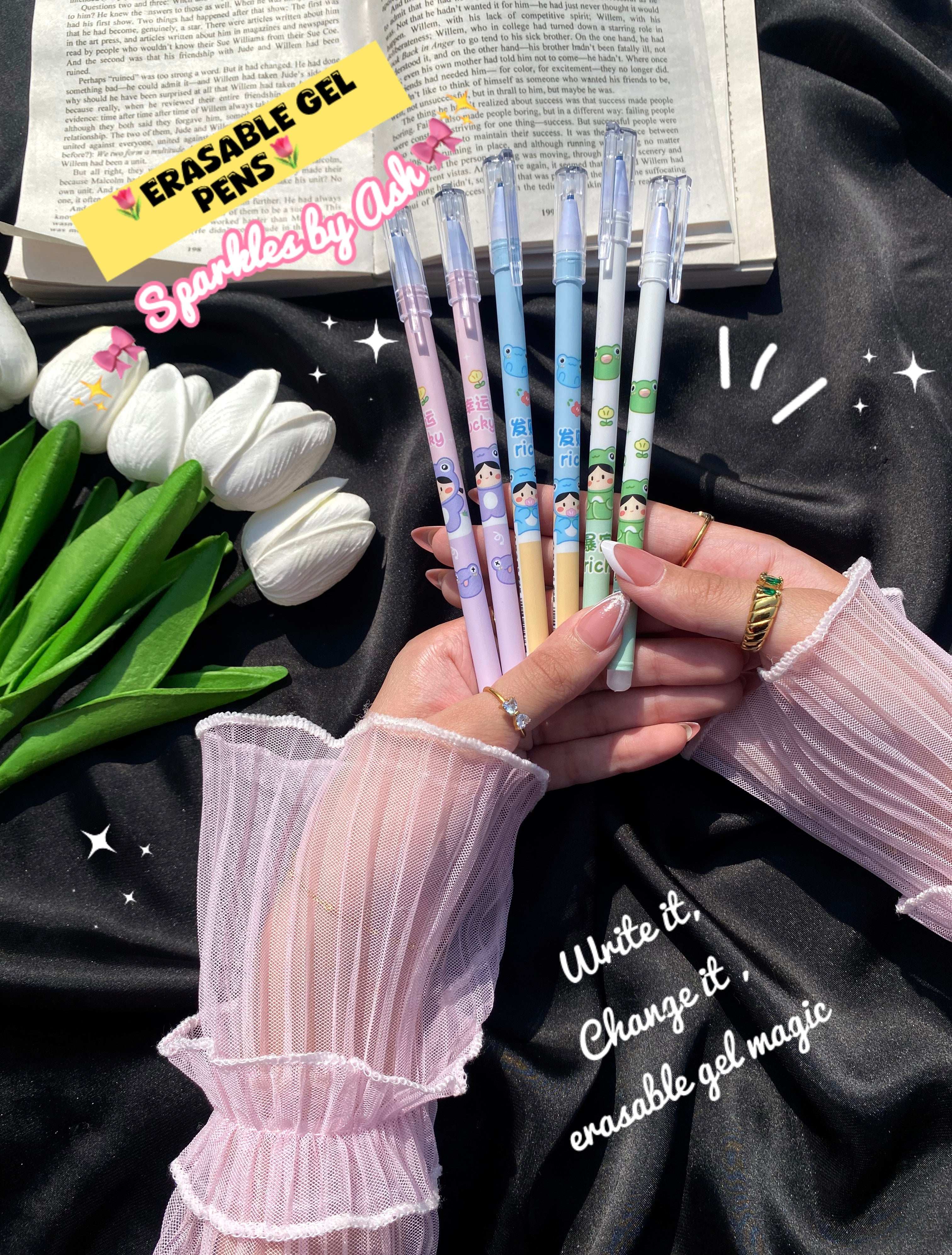 Cute Erasable gel pen ( blue ) 💕