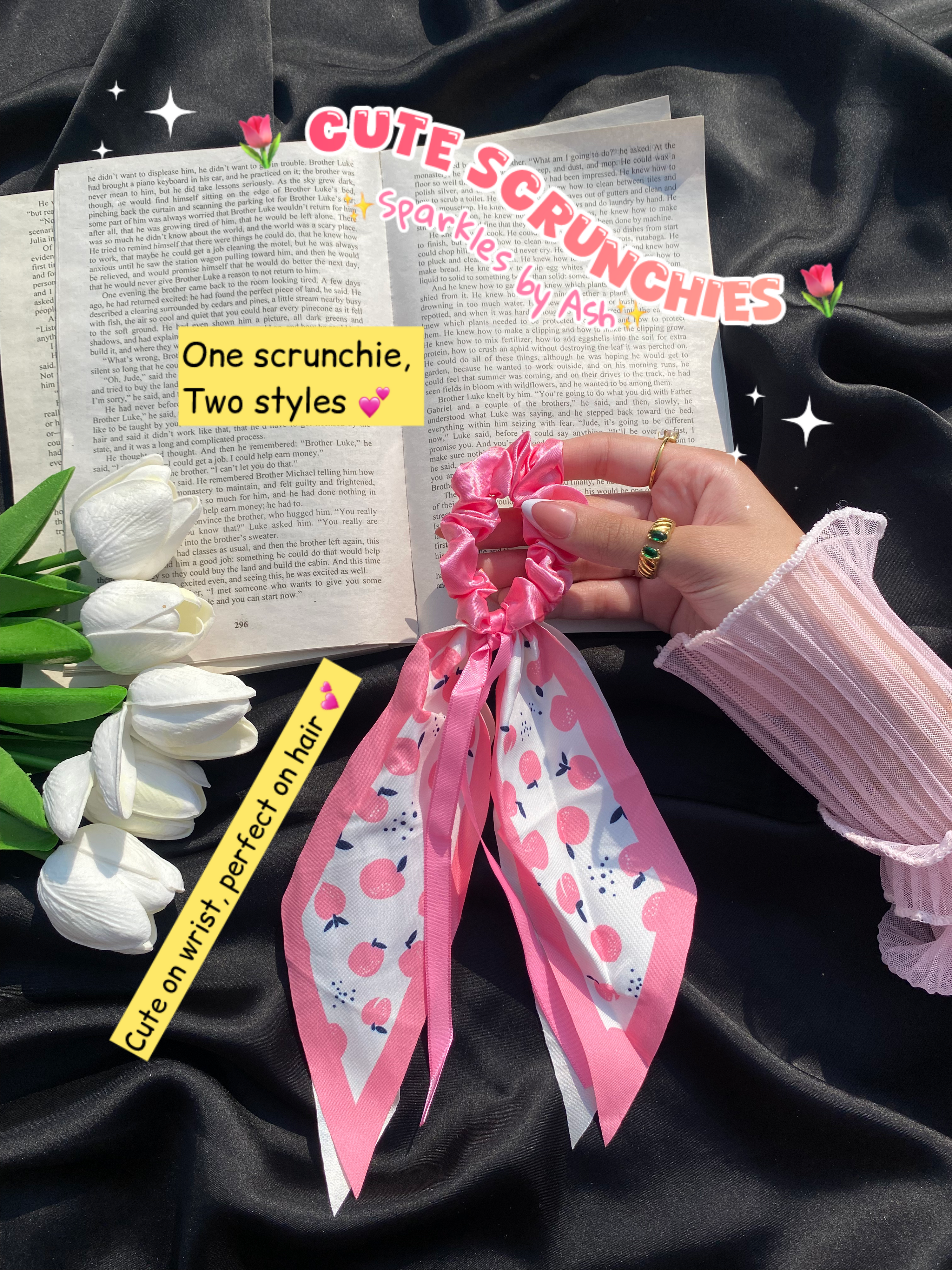 Pinteresty hair n wrist scrunchies💕