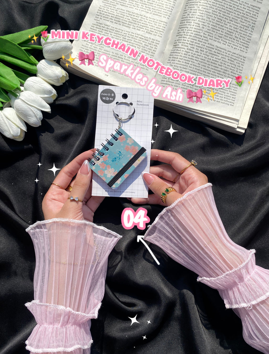 Mini keychain diary 💕