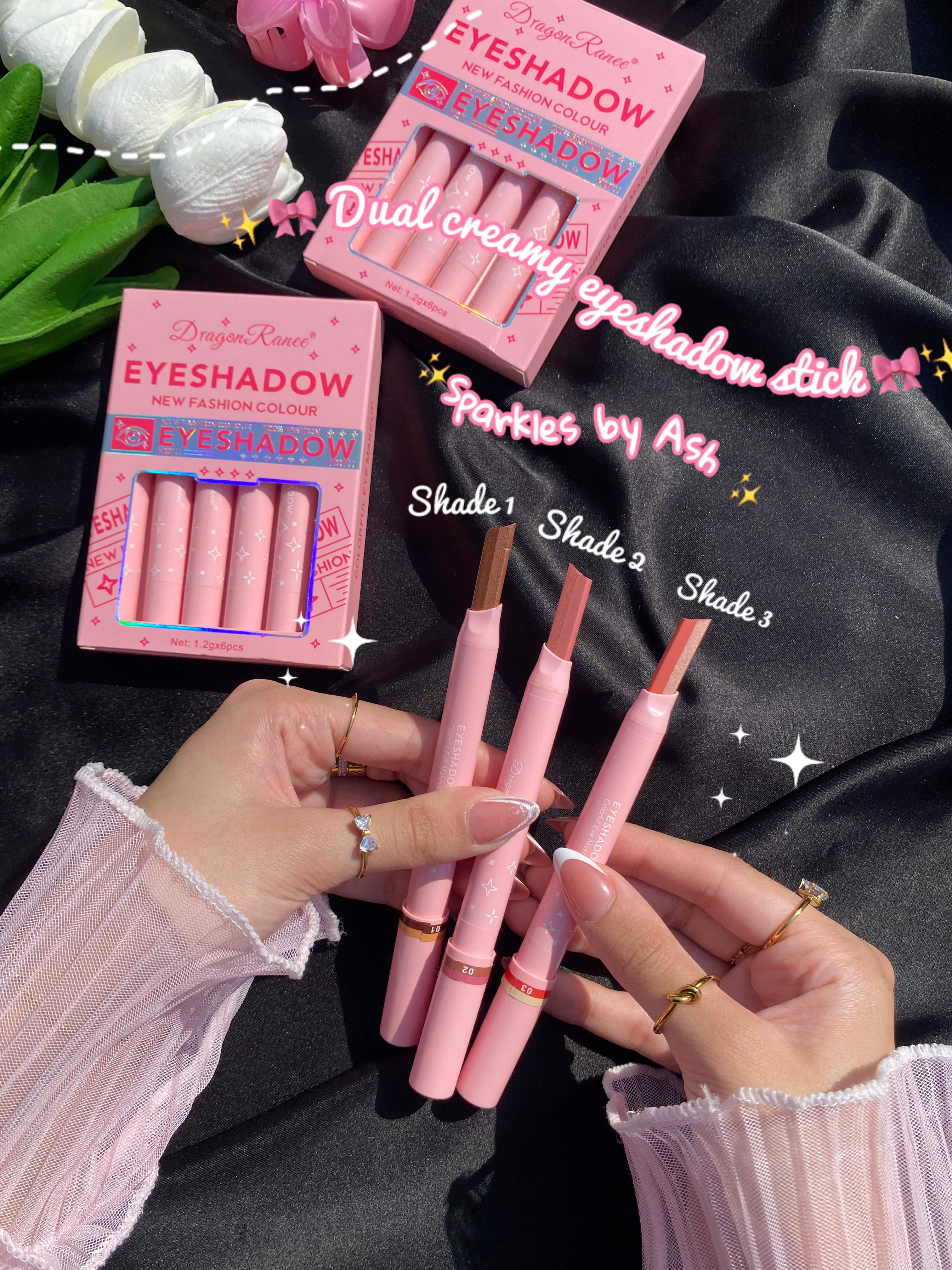 Dual shimmery eyeshadow stick 💕