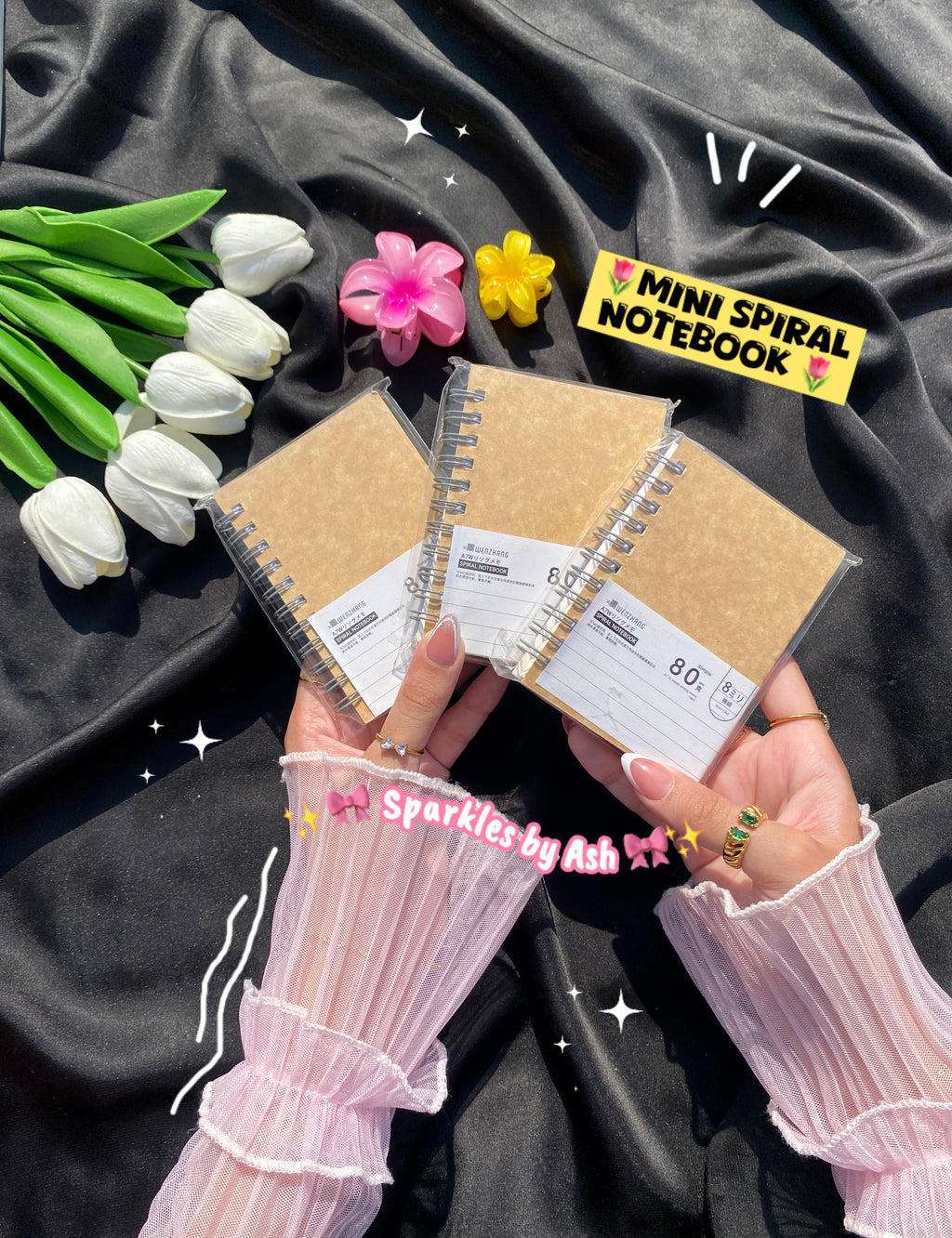 Mini aesthetic spiral notebook 💕