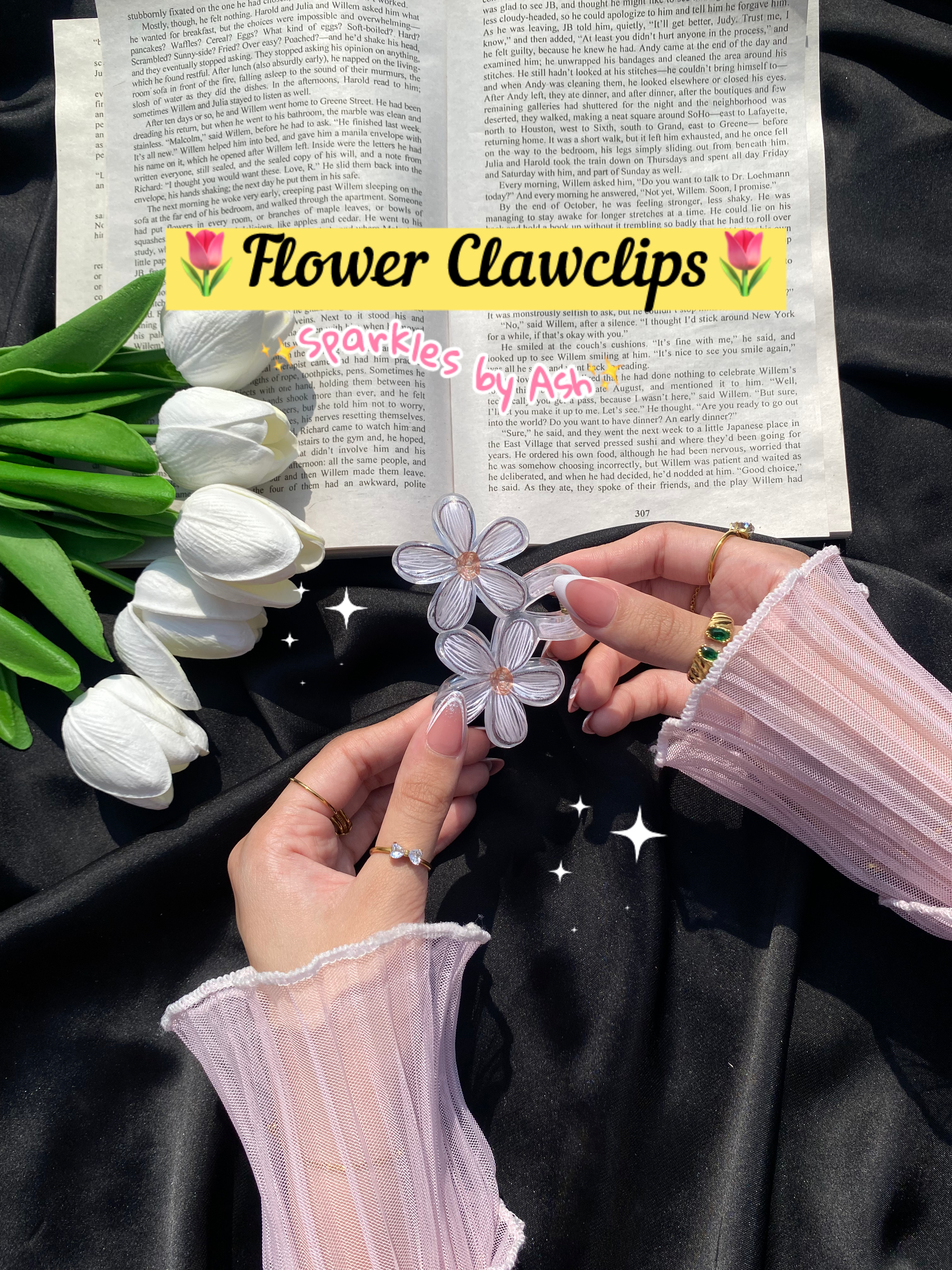 Flower clawclips 🌷