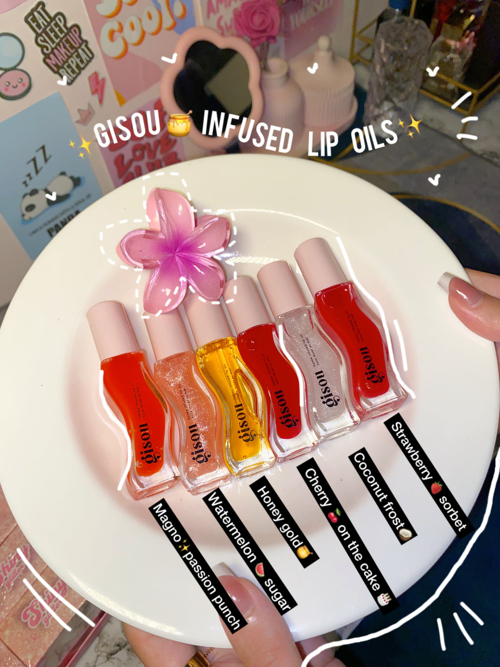 Gisou honey 🍯 infused lip oils