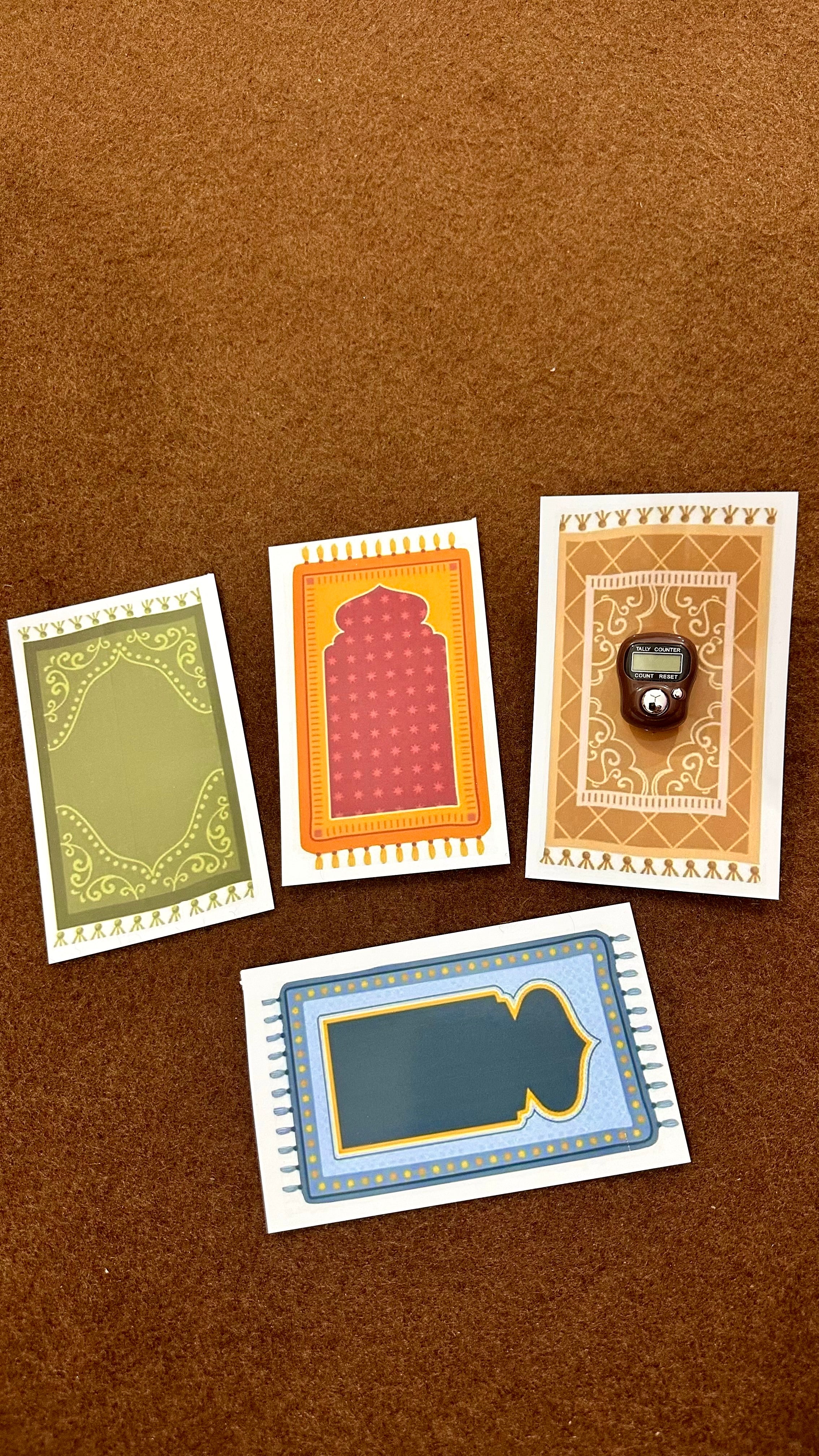 Ramadan special Prayer mat cards 🩵✨