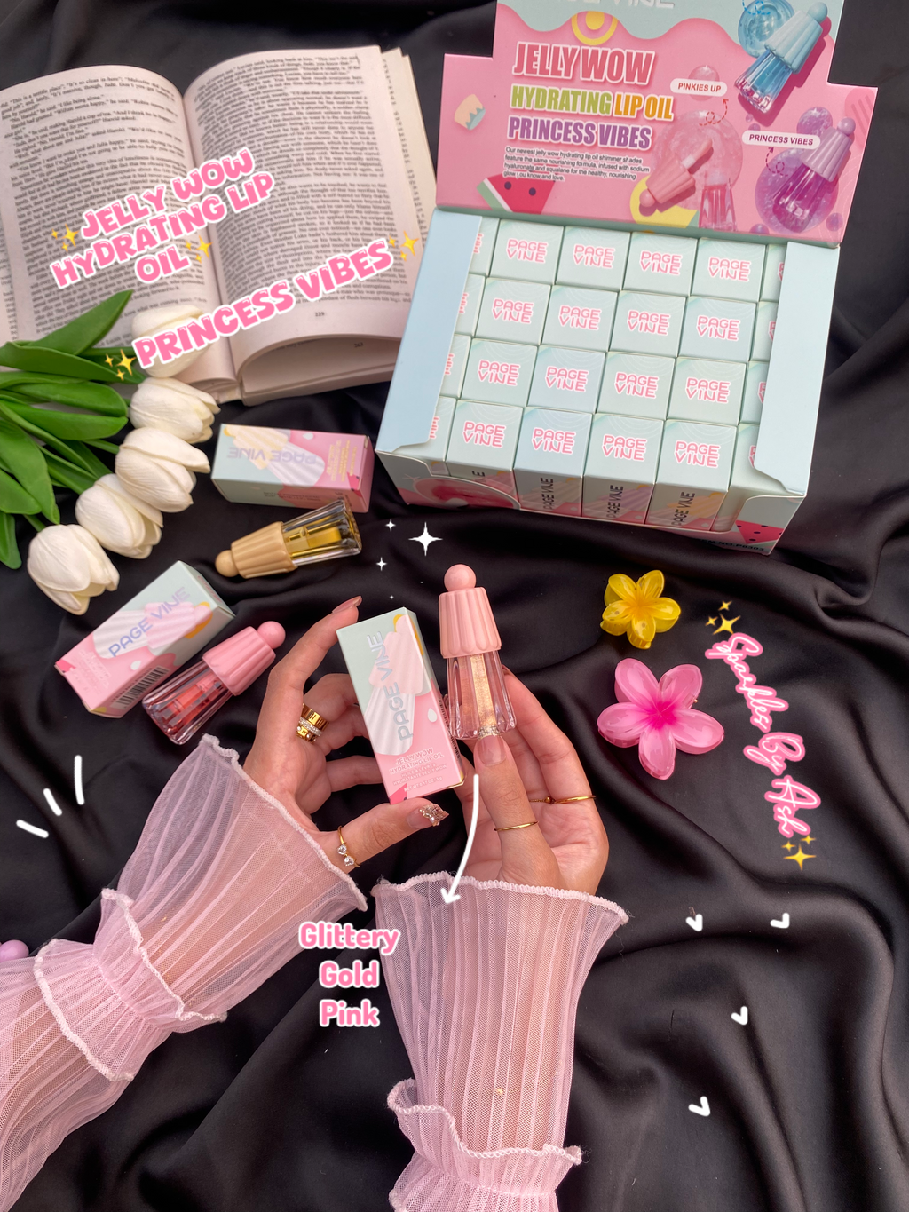 jelly wow hydrating lip oil 💕princess vibes💕