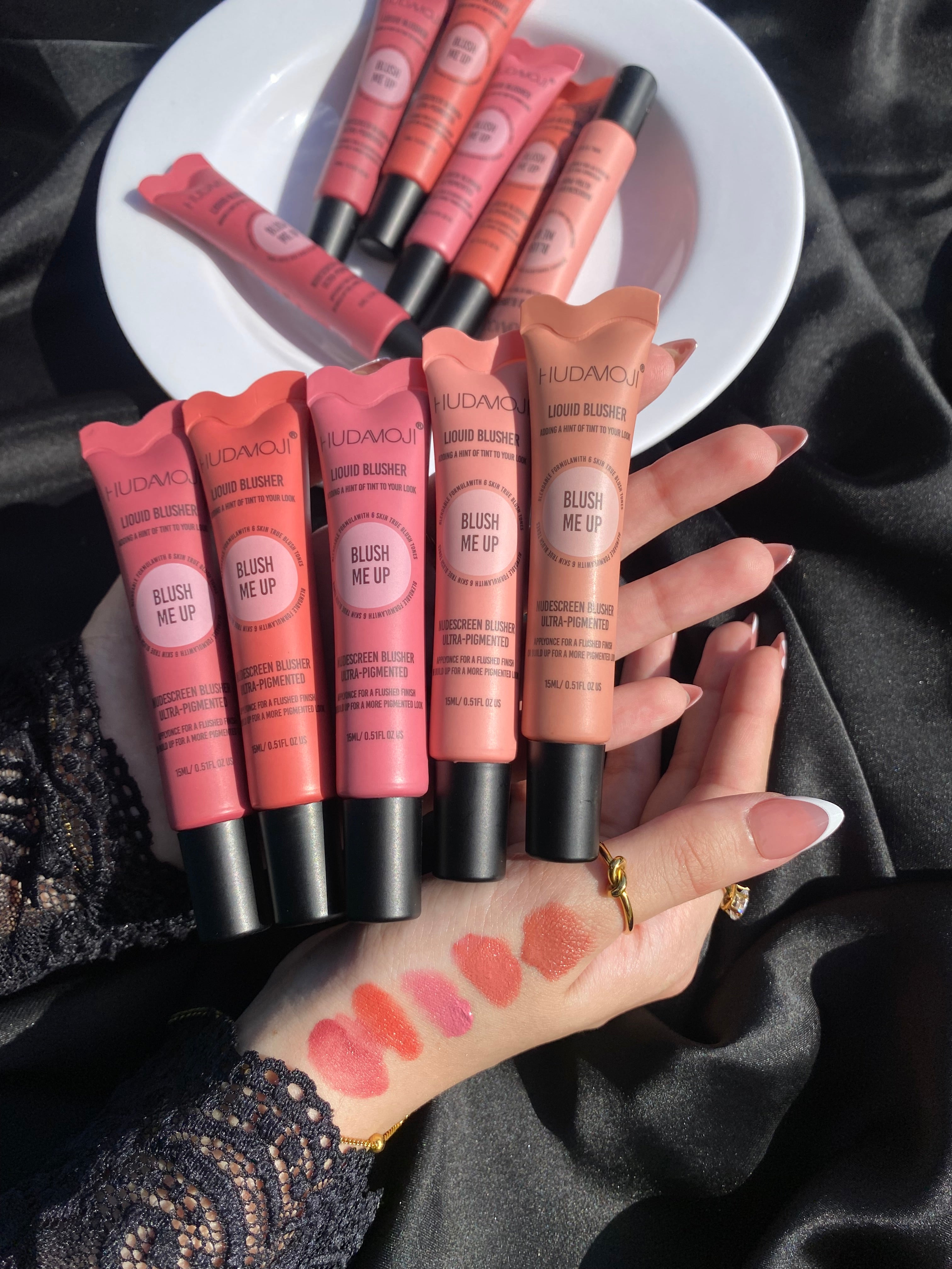 Hudamoji liquid blush🎀 blush me up