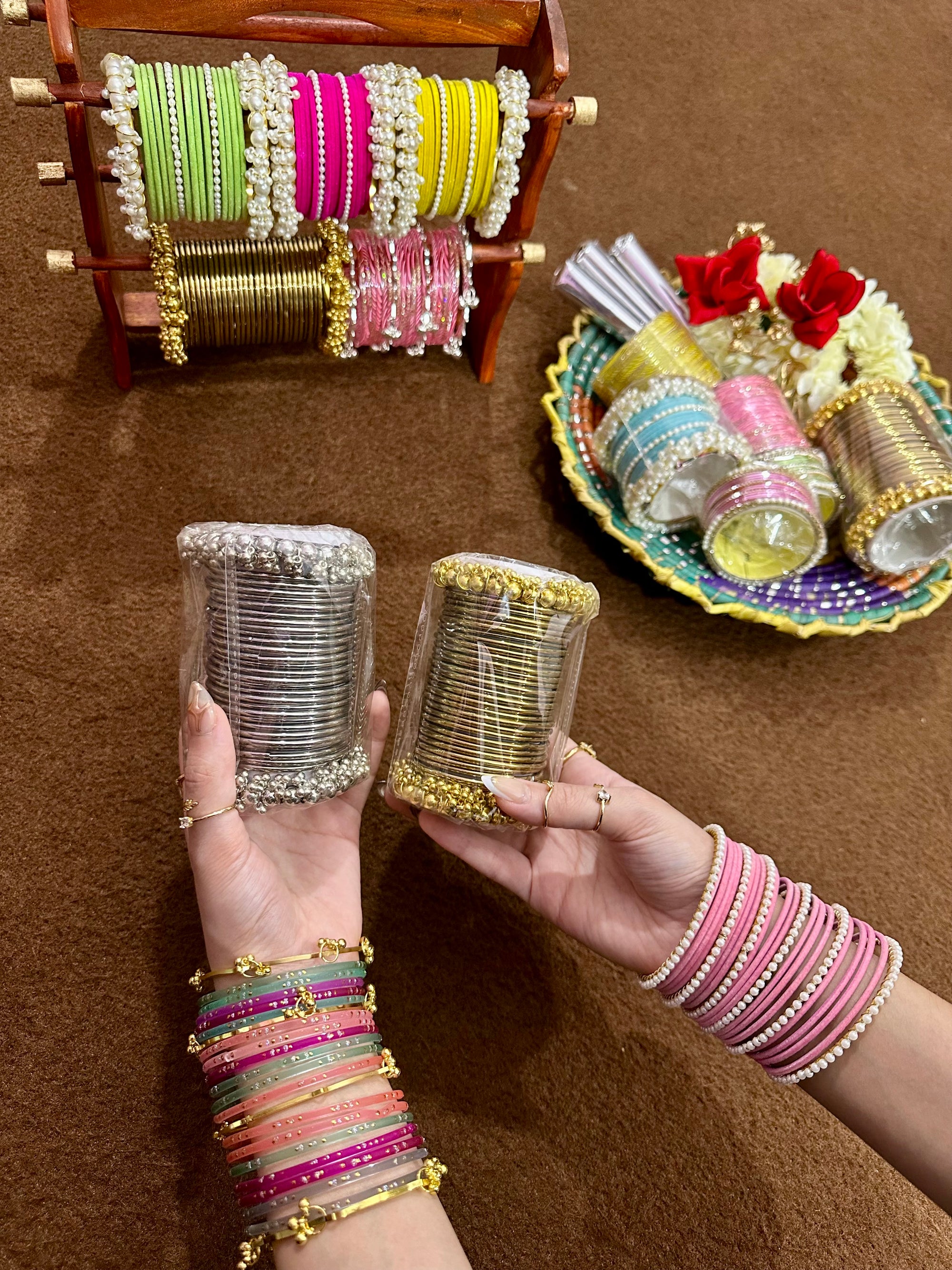Trendy glass bangles sets💗🌙✨