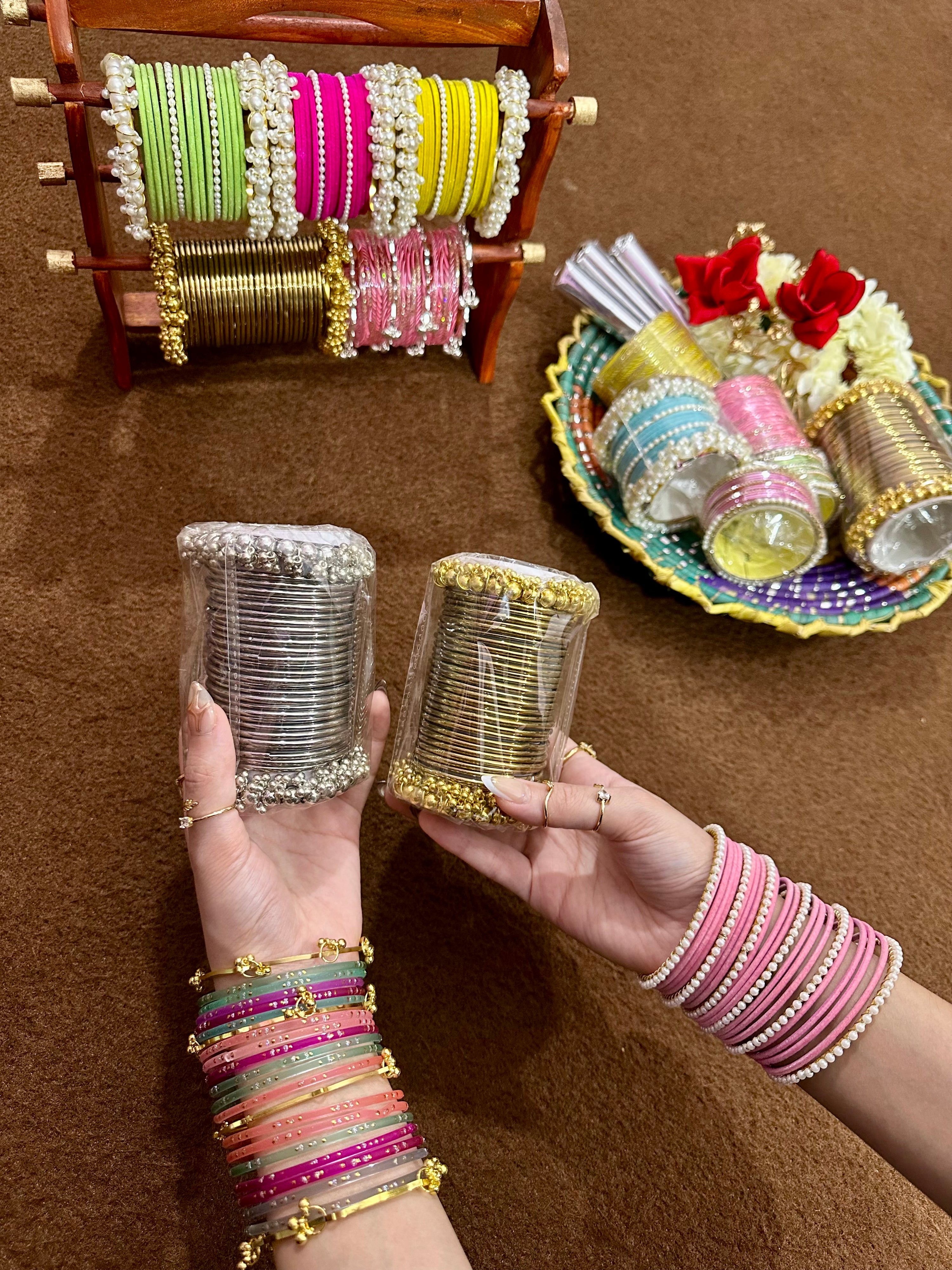 Trendy glass bangles sets💗🌙✨