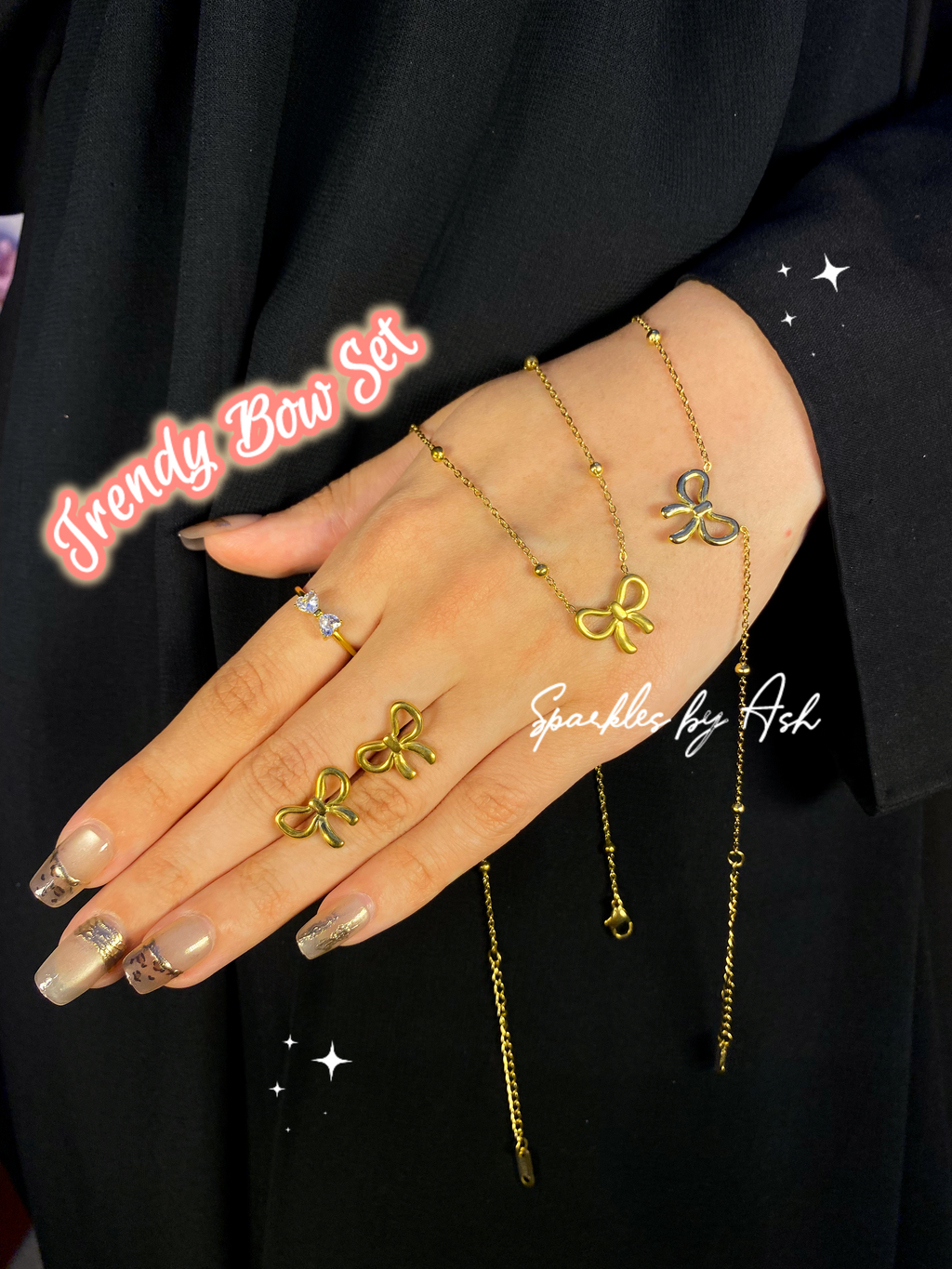 Trendy bow set 🎀