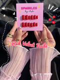 🌷red velvet nails- free application kit