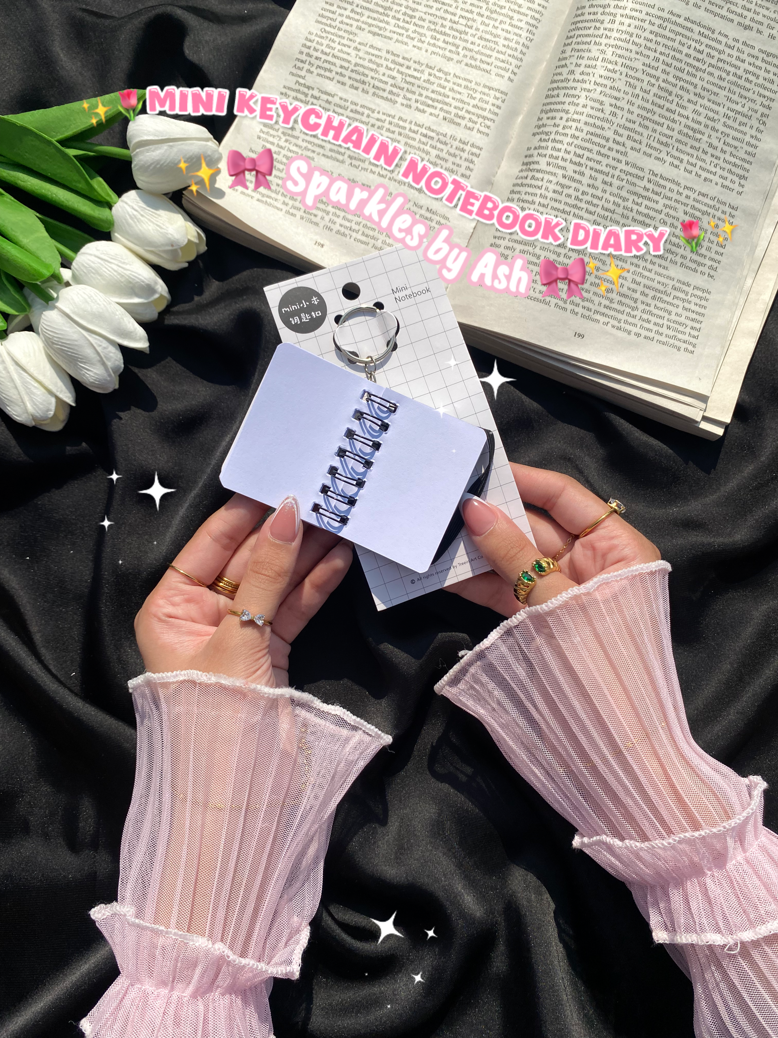 Mini keychain diary 💕