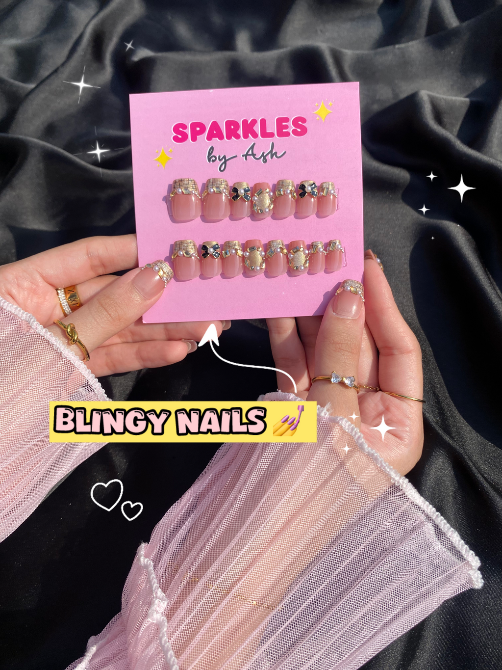 🌷Blingy Nails-free application kit