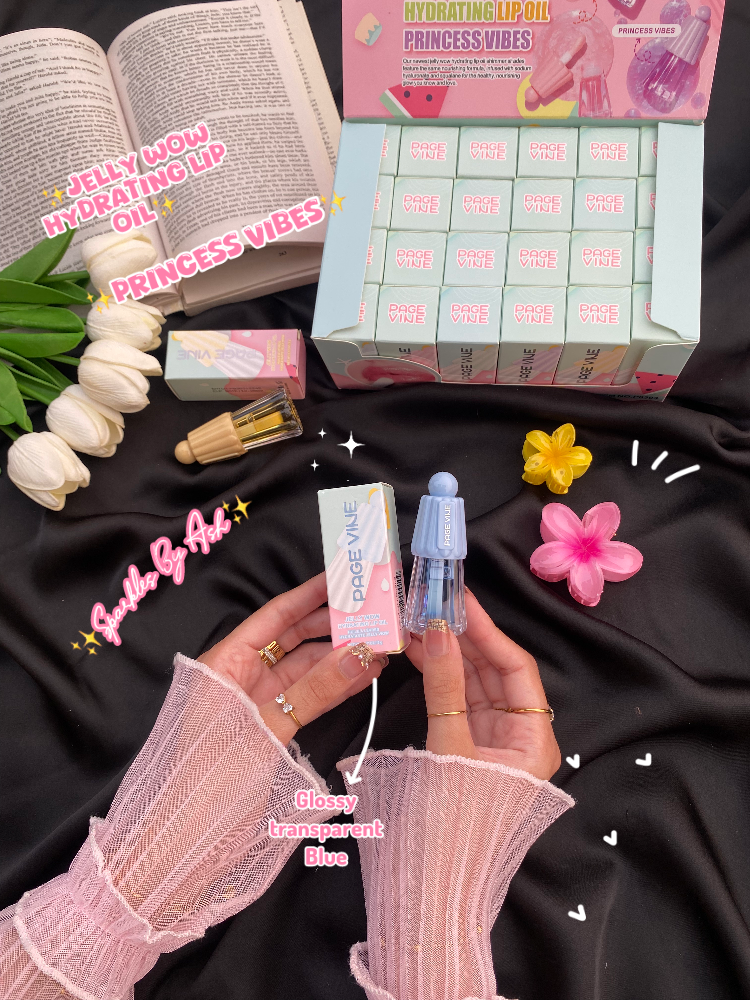 jelly wow hydrating lip oil 💕princess vibes💕