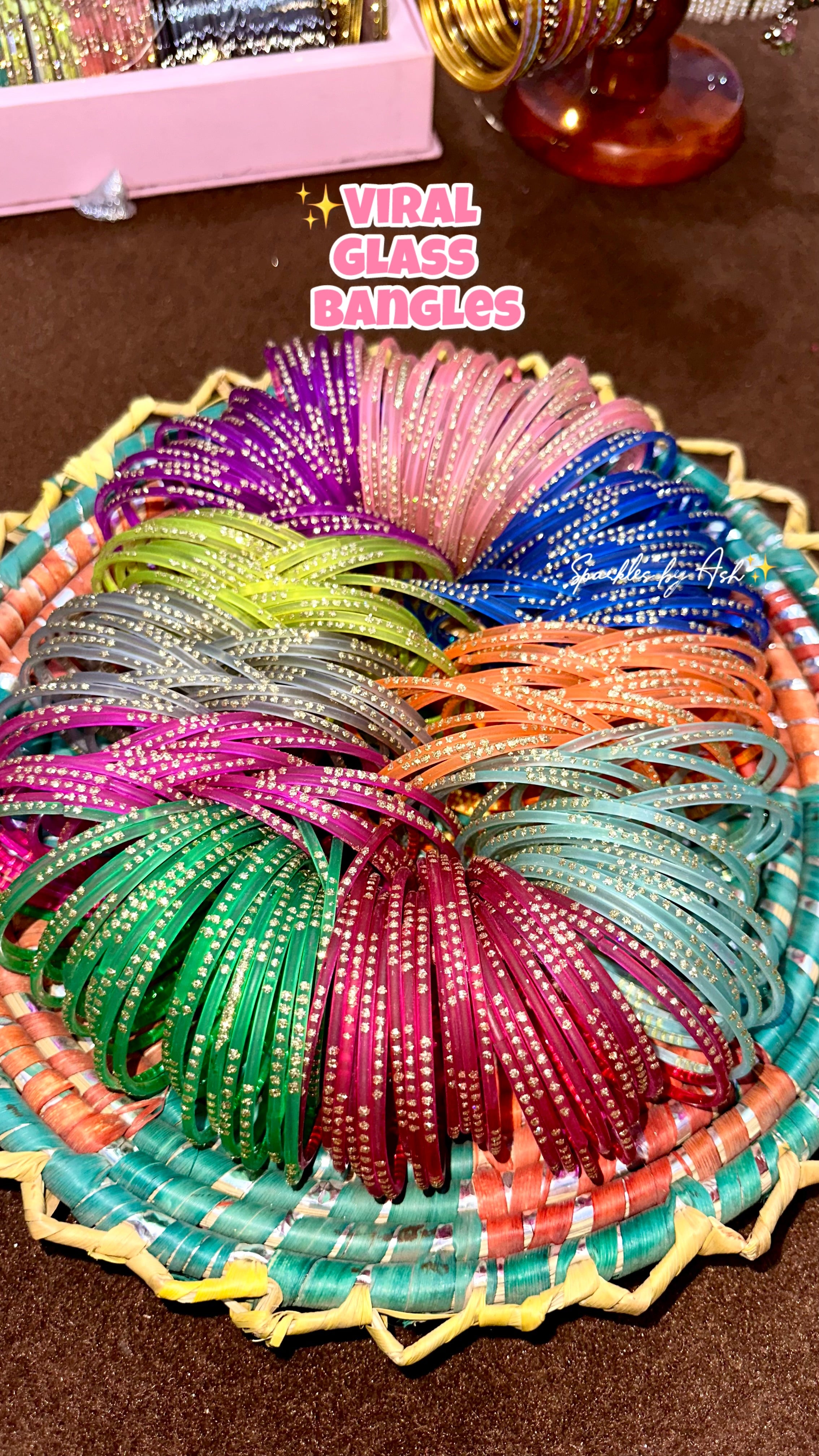 Viral glass bangles🌙💗✨-Eid Special