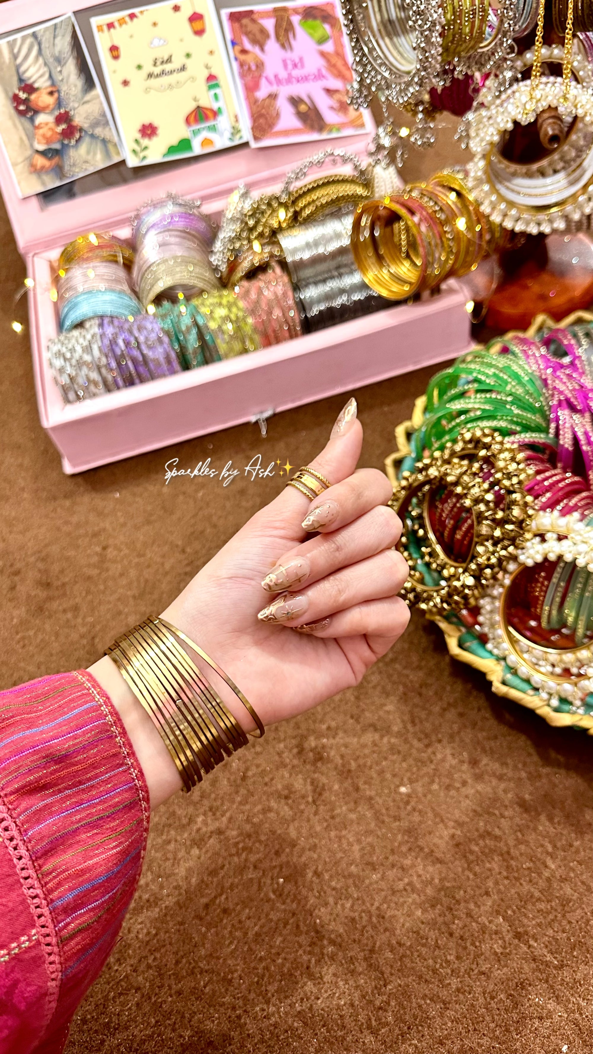 Viral golden metal bangles 🌙✨
